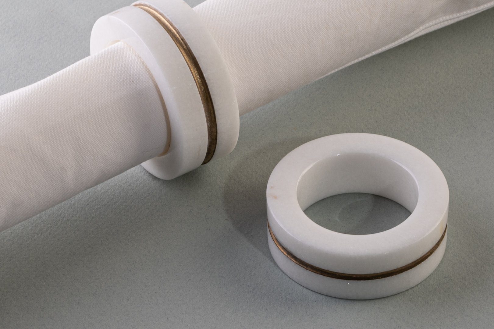 marmortrend Sehnsucht nach Einzigartigkeit Серветкиring marmortrend Sultan Серветкиring aus echtem Marmor 4er Set 6cm*2cm, aus edlem Marmor