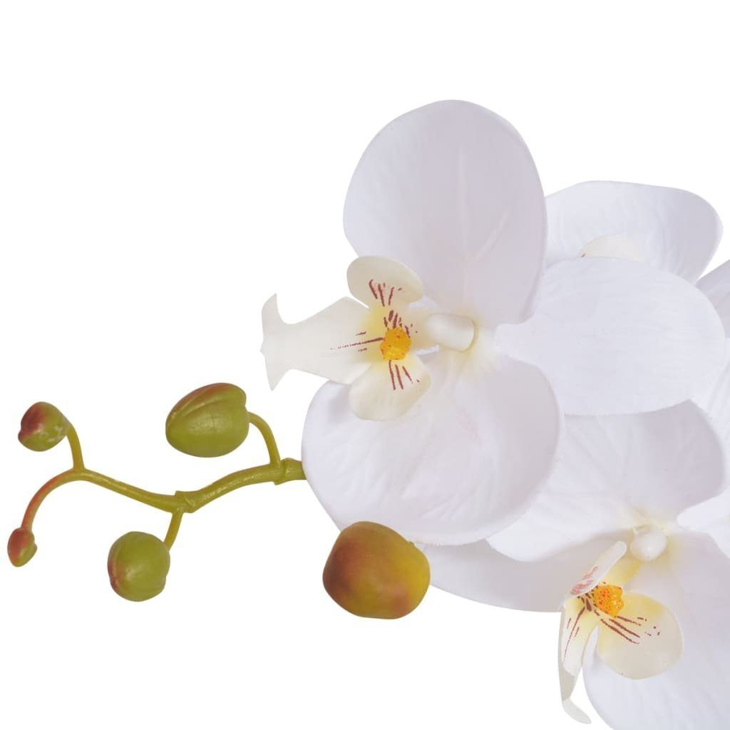 Kunstpflanze Topf cm Künstliche cm Höhe Orchidee 75 mit Weiß, 75 furnicato,