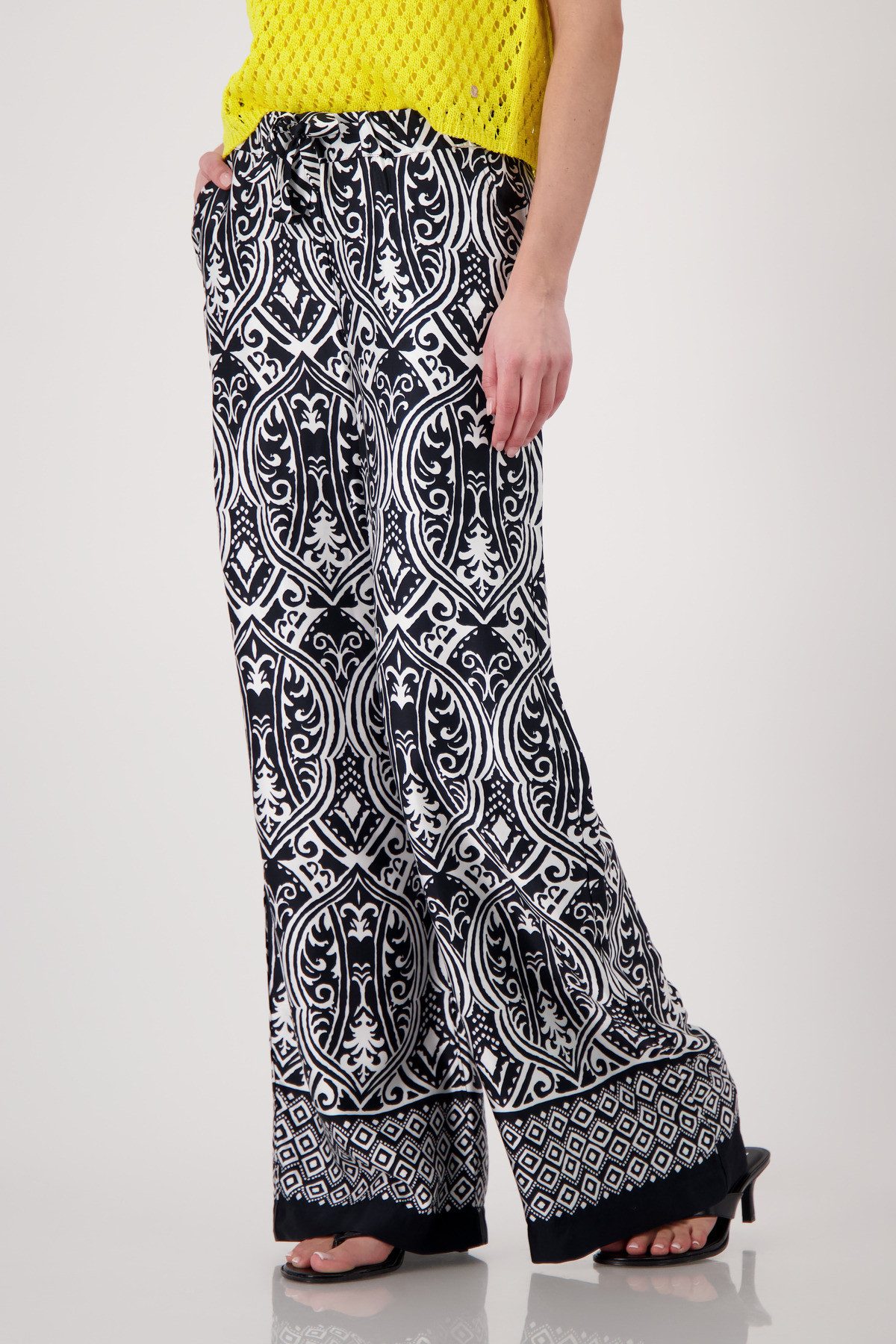 Monari Palazzohose Regular fit mit Muster