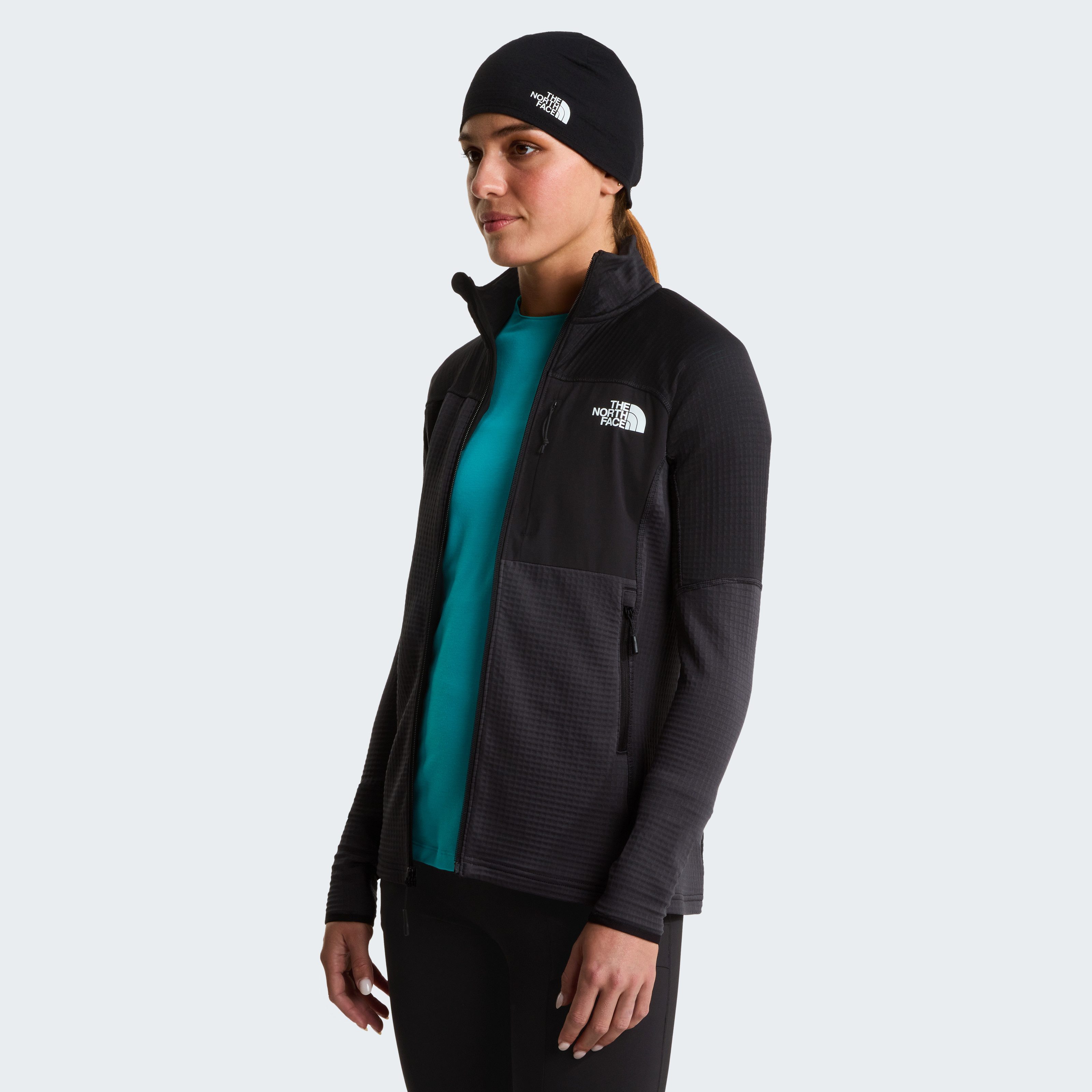 The North Face Fleecejacke W POLARTEC POWERGRID STORMGAP JACKET für Erwachsene, für Outdoor-Aktivitäten, sportlicher Stil