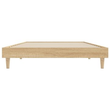 furnicato Bett Bettgestell Sonoma-Eiche 100x200 cm Holzwerkstoff