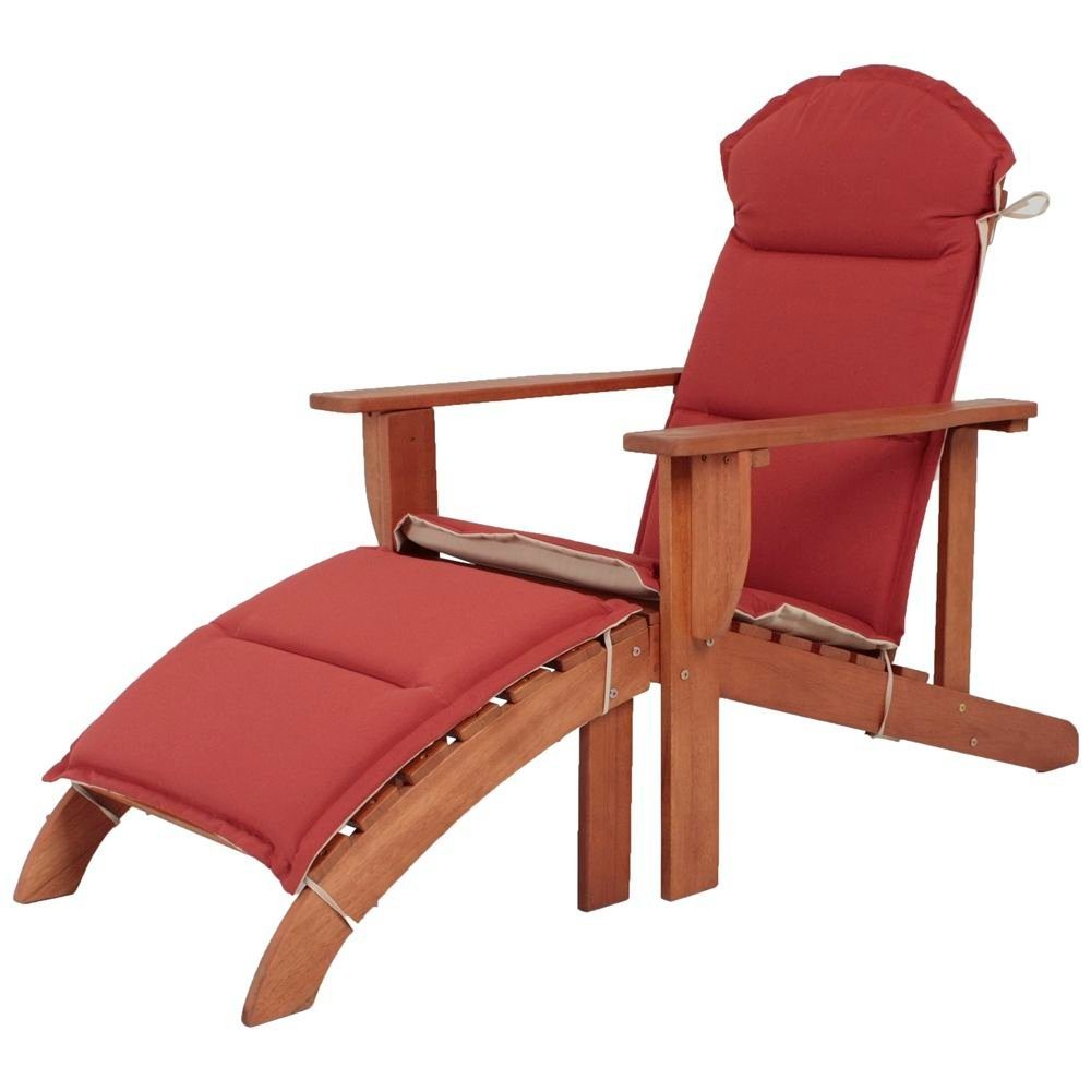 Lomadox Chair Auflage mit B/H/T Adirondack HGA-120, HENGELO-120, Gartenstuhl ca. 142x93x70cm