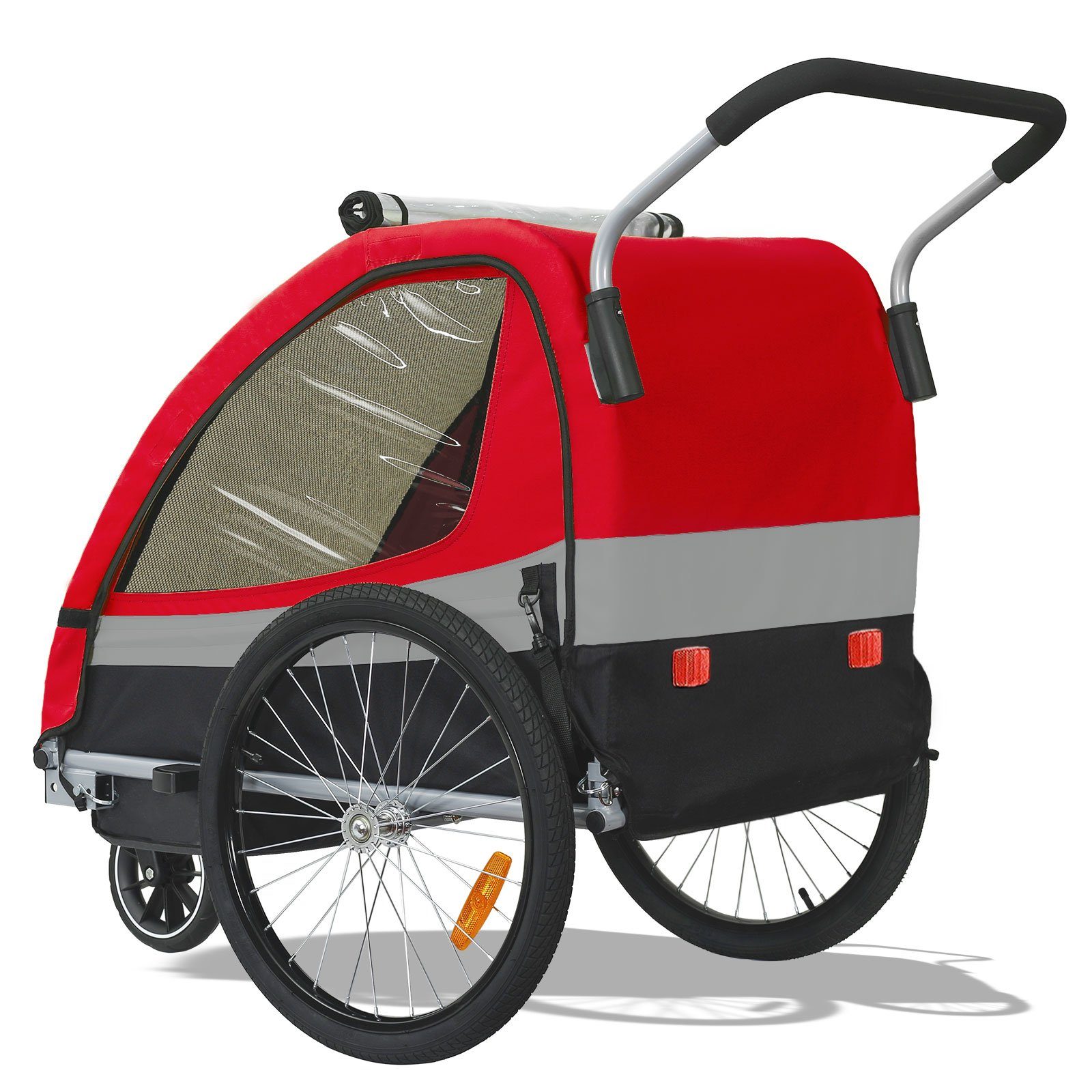 TIGGO Fahrradkinderanhänger Kinderanhänger Kinderfahrradanhänger Fahrradanhänger Anhänger, 5-Punkt Sicherheitsgurt