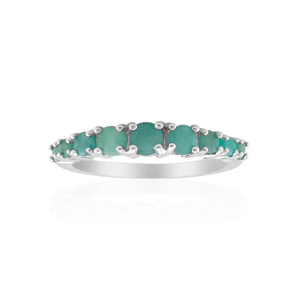 Cavill Silberring Cavill Ring 0,59 ct brasilianischer Smaragd, rhodiniert 9 günstig online kaufen
