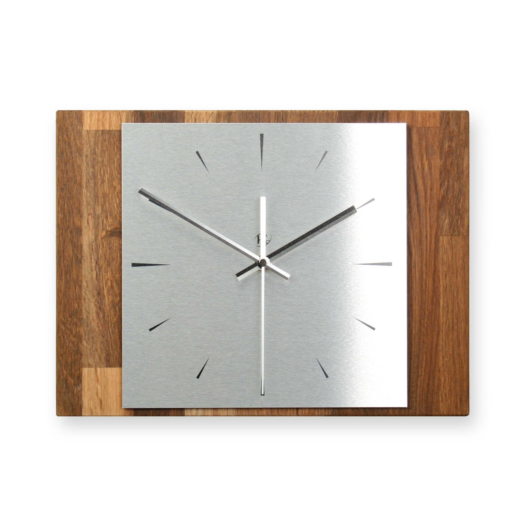 Kreative Feder Wanduhr Designer-Wanduhr Modern aus hochwertigem Massivholz (ohne Ticken, Funk- oder Quarzuhrwerk, elegant, außergewöhnlich, modern)