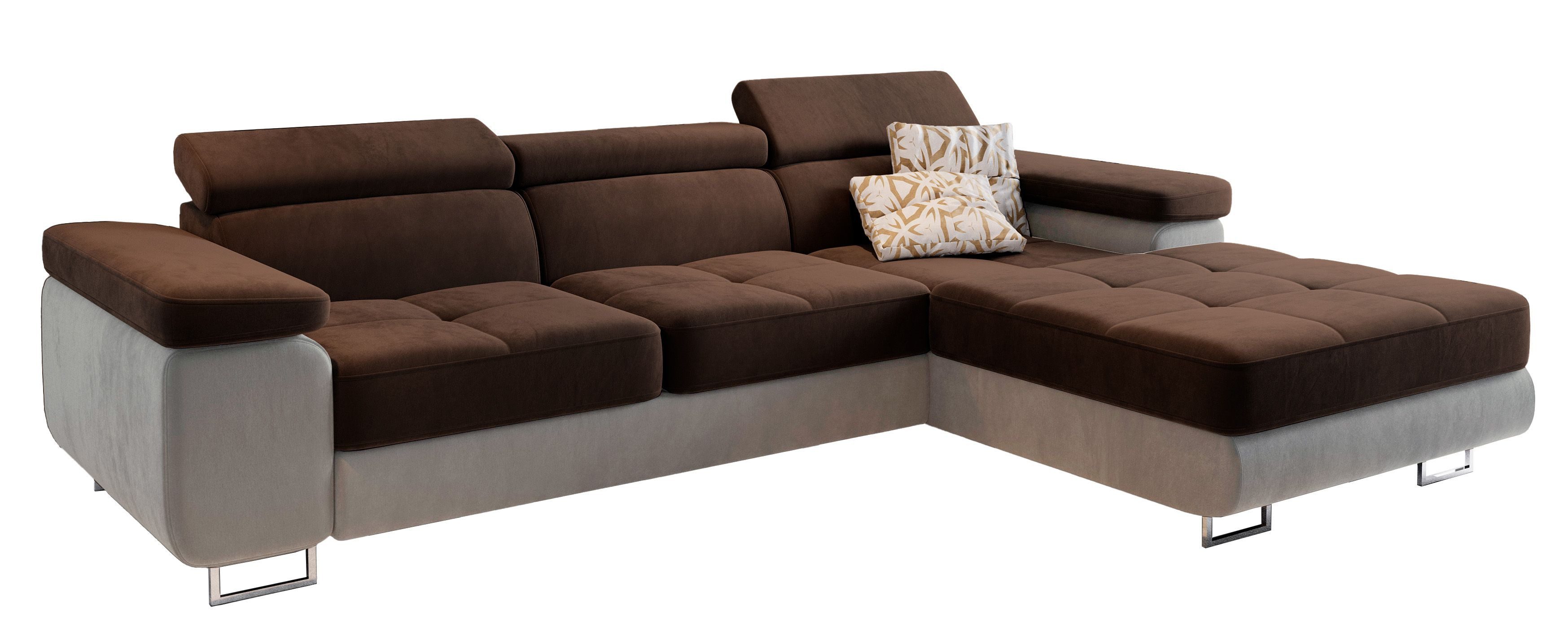 Masseno Ecksofa ELMA mit Schlaffunktion L-Form, günstig online kaufen