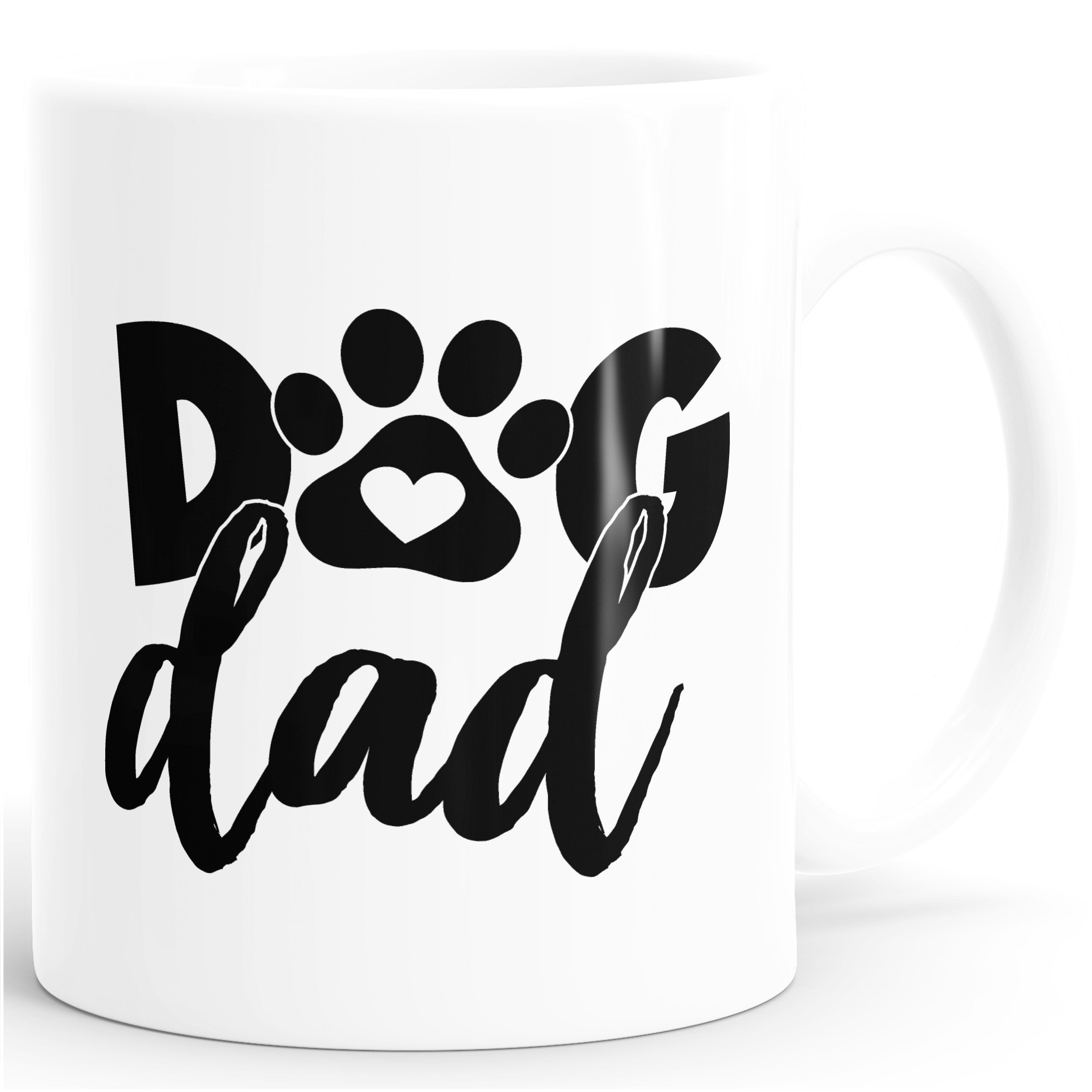 SpecialMe Tasse Hundetasse Pfote Schriftzug Dog Mum Dog Dad Geschenke für, Keramik