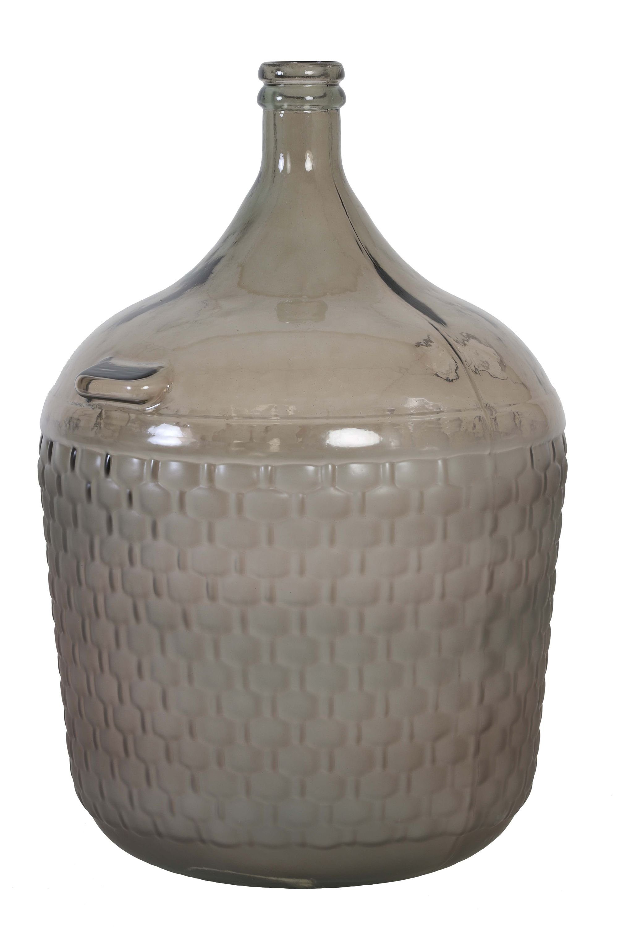 Dekoration, Dekovase bauchig Vase & Living braun, Tischdeko, Tischvase Weinballon, Ø40cm, Dekovase Light Glasballon