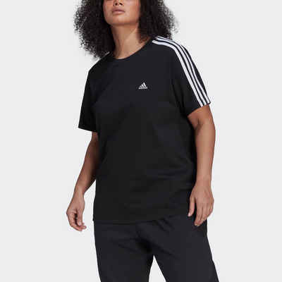 adidas Sportswear T-Shirt ESSENTIALS SLIM 3-STREIFEN – GROSSE GRÖSSEN