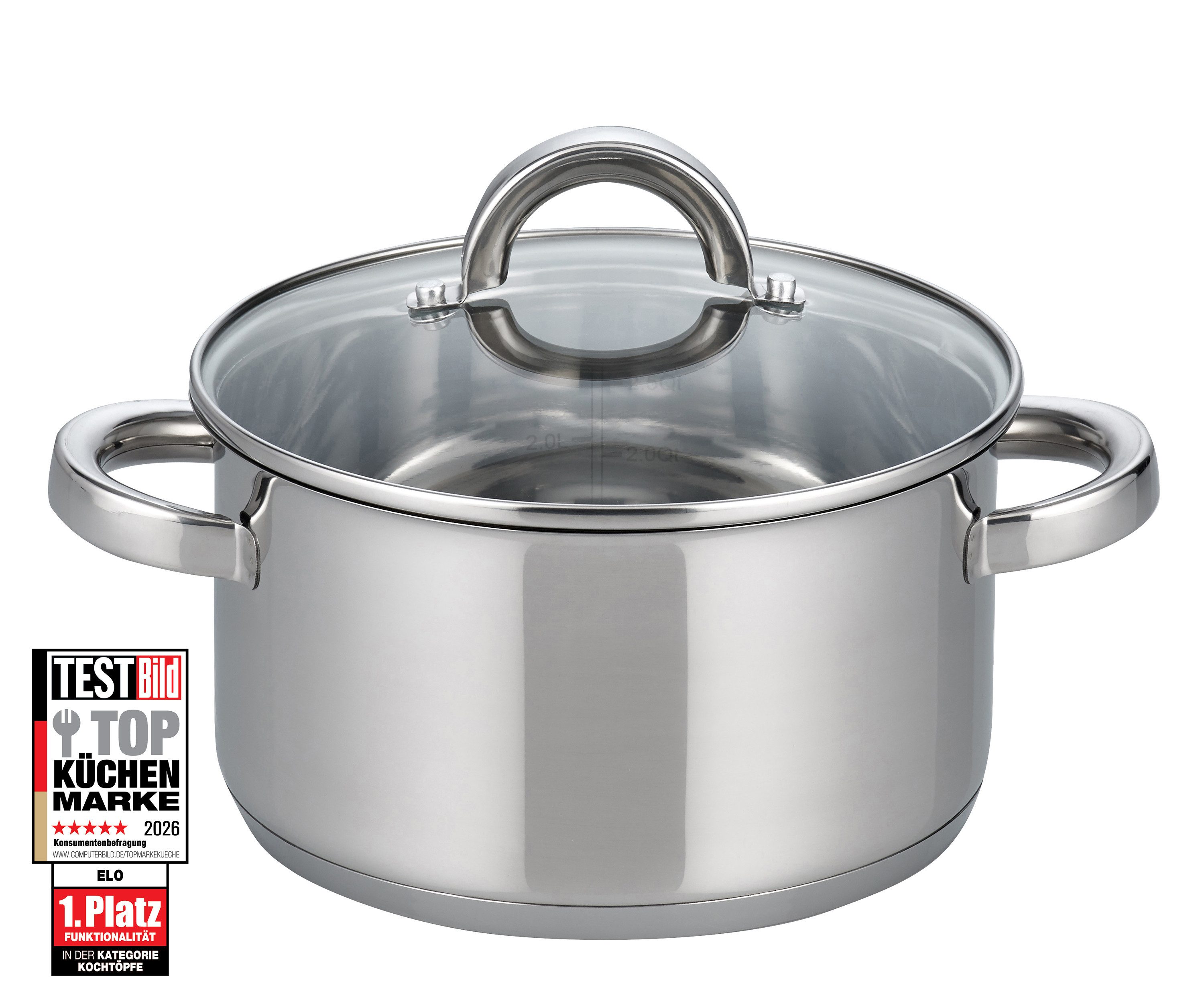 Elo Basic Fleischtopf Opal, Edelstahl 18/8 (1-tlg), Induktion