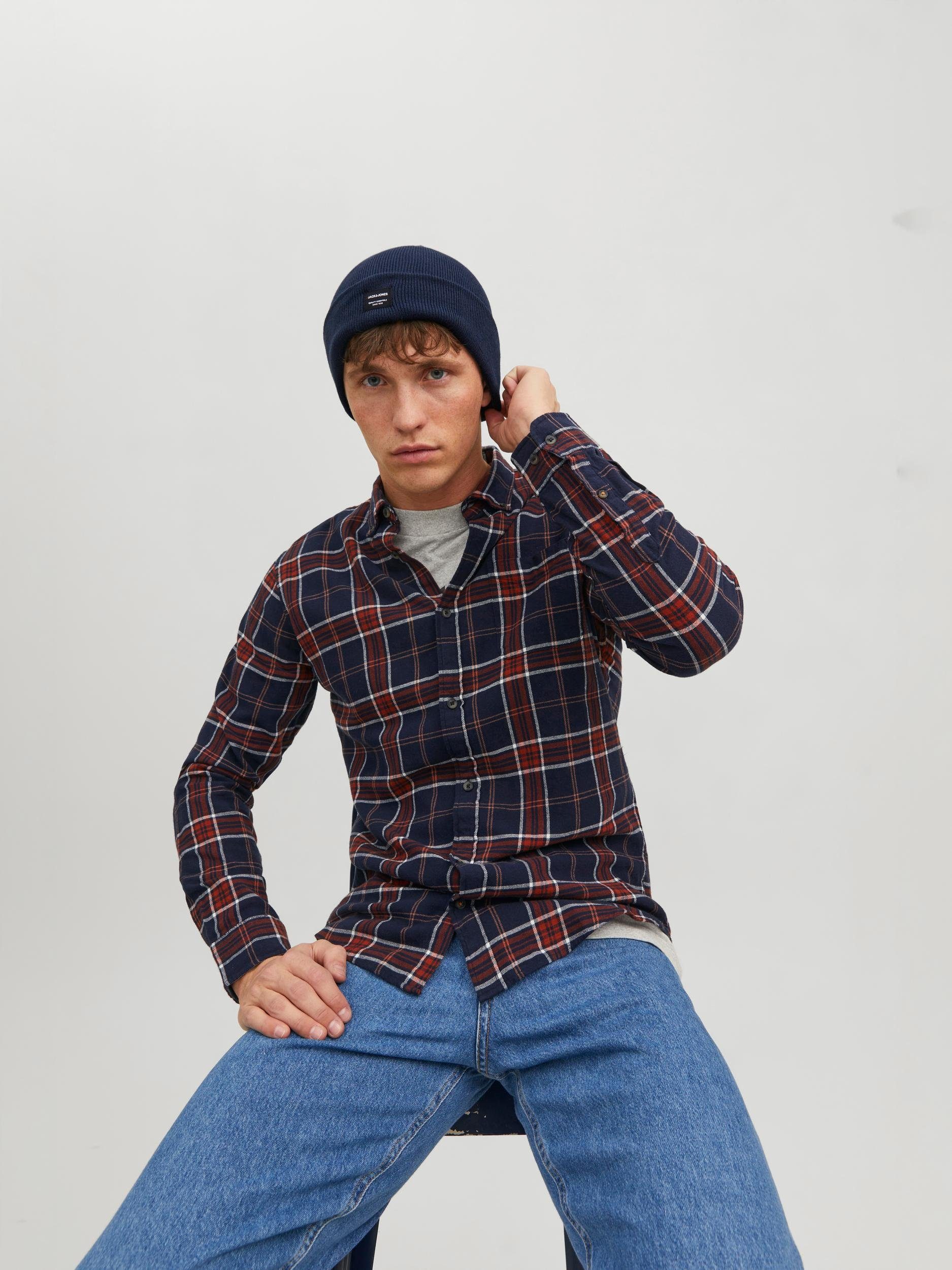 Jack & Jones Strickmütze JACDNA BEANIE NOOS Kunstfaser, Rippenstrick – Bild 4 von 5