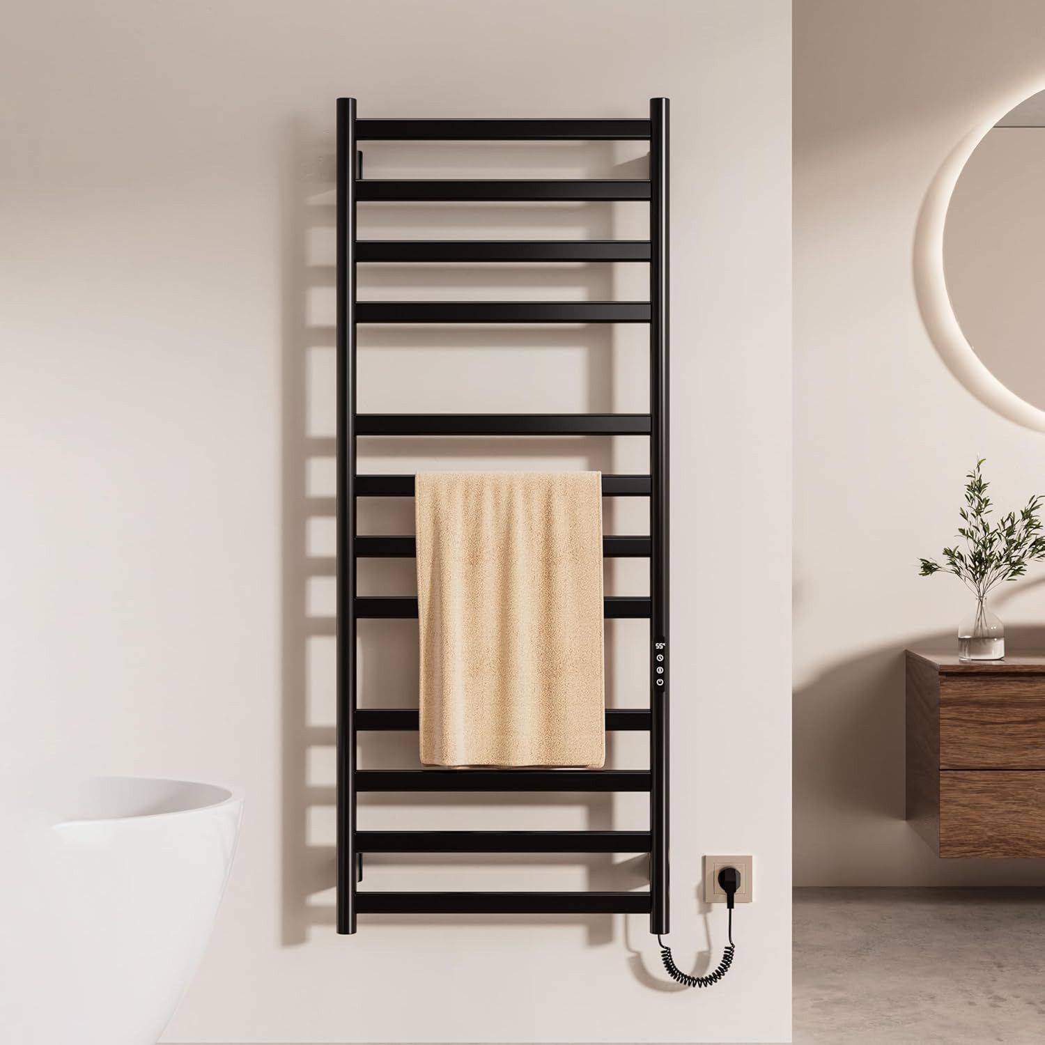 Oihpaw Elektrischer Badheizkörper Electric Towel Radiator Elektrischer Badh günstig online kaufen