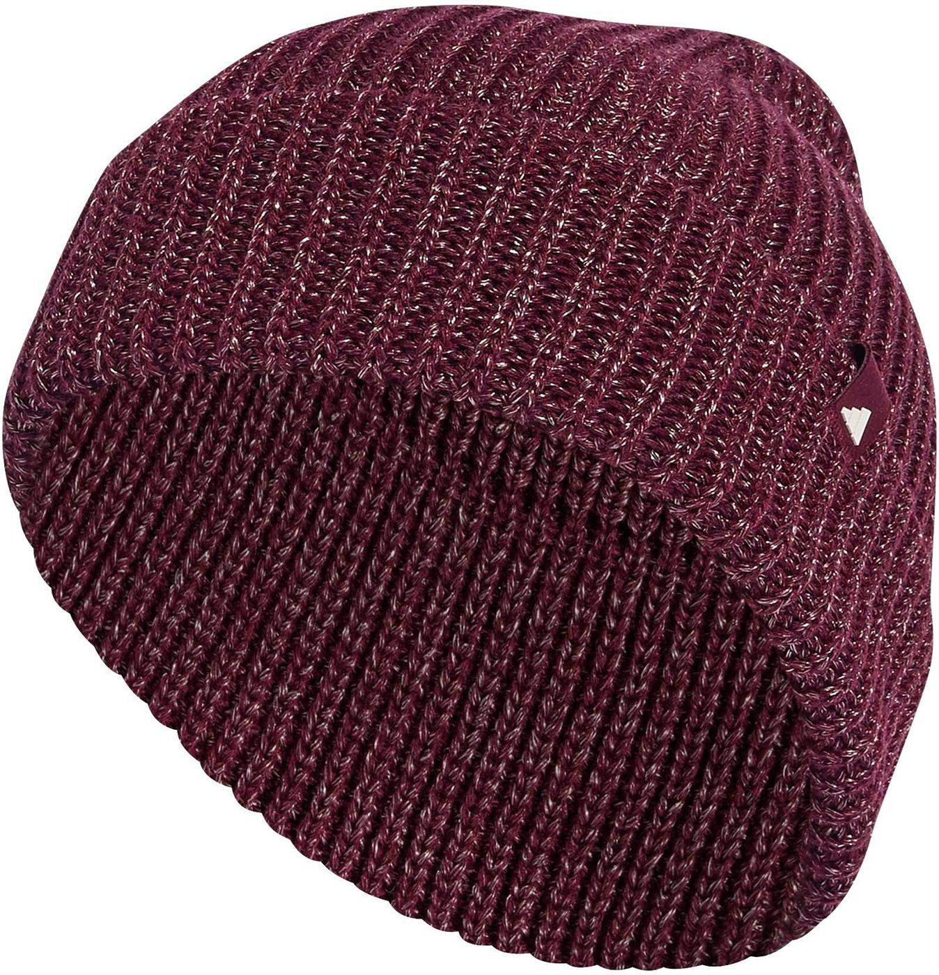 adidas Sportswear Fitted Cap GLOW BEANIE MAROON/WHITE/MAROON