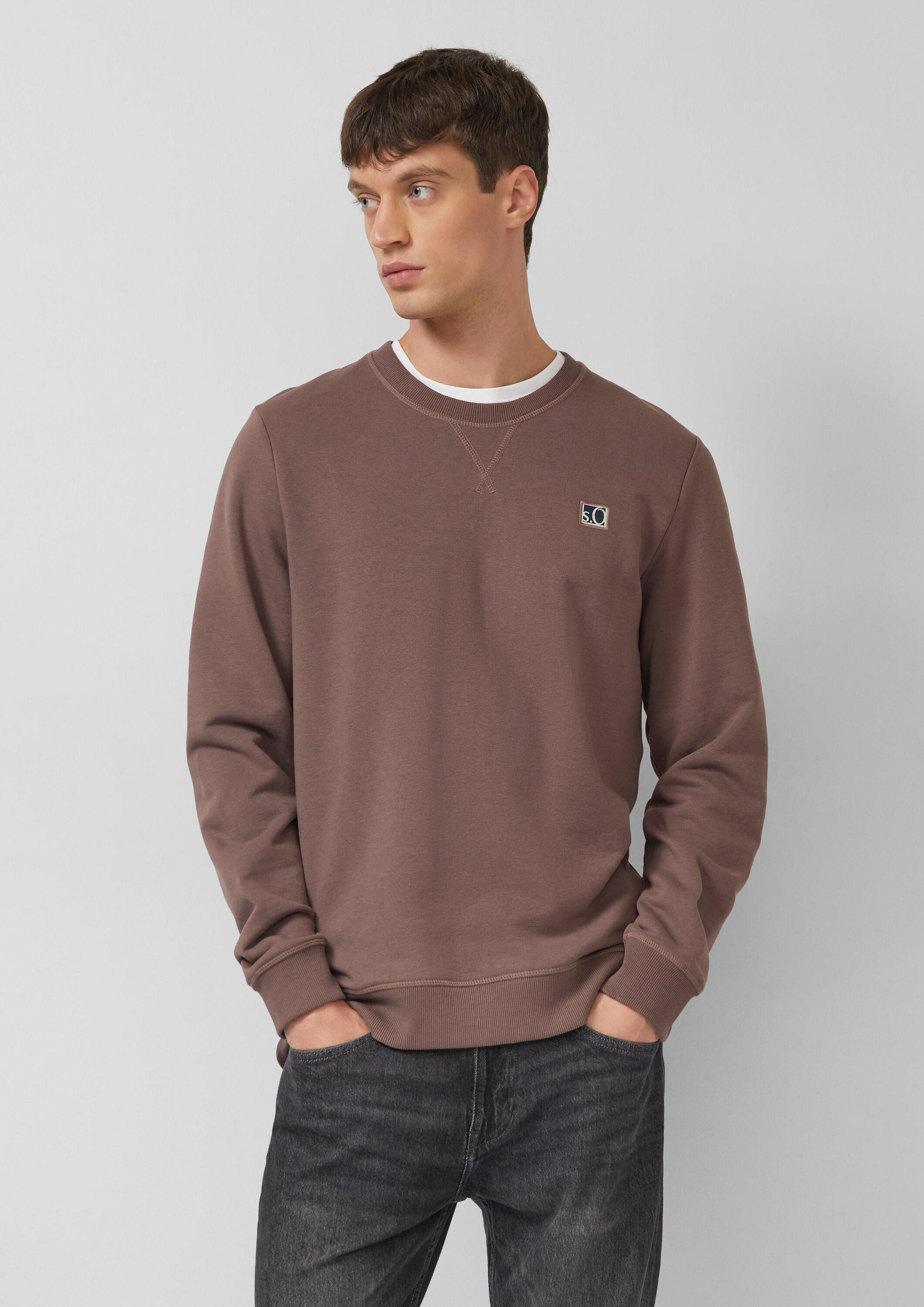 s.Oliver Sweatshirt Sweatshirt Sweatshirt aus Baumwollmix mit Crew Neck günstig online kaufen