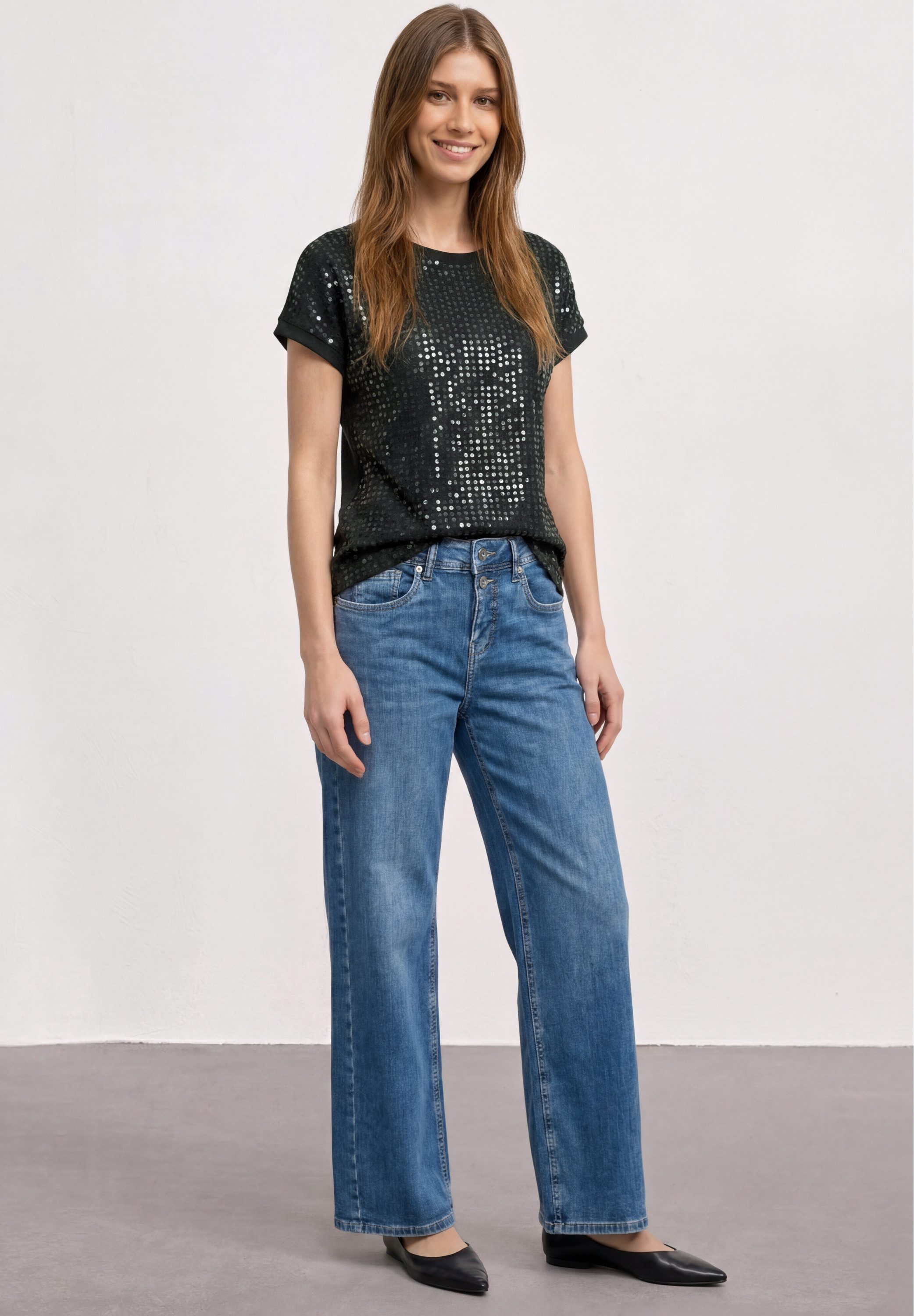 STREET ONE T-Shirt mit Rundhalsausschnitt – Bild 3 von 5