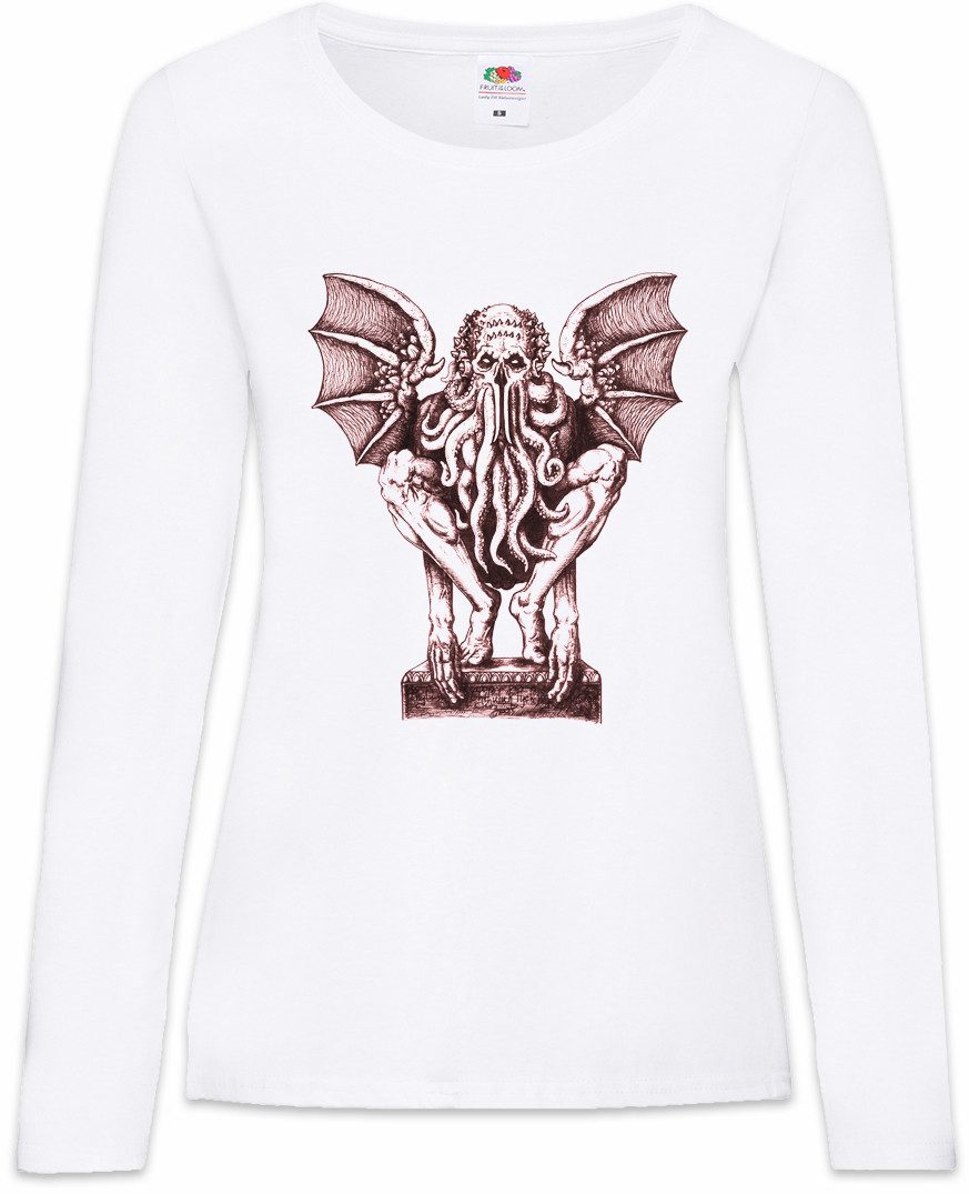 Urban Backwoods Langarmshirt Baphomet Cthulhu Damen Langarmshirt Cthulhu Call Horror Arkham H. P. (1-tlg) Lovecraft R´LYEH Call Sign