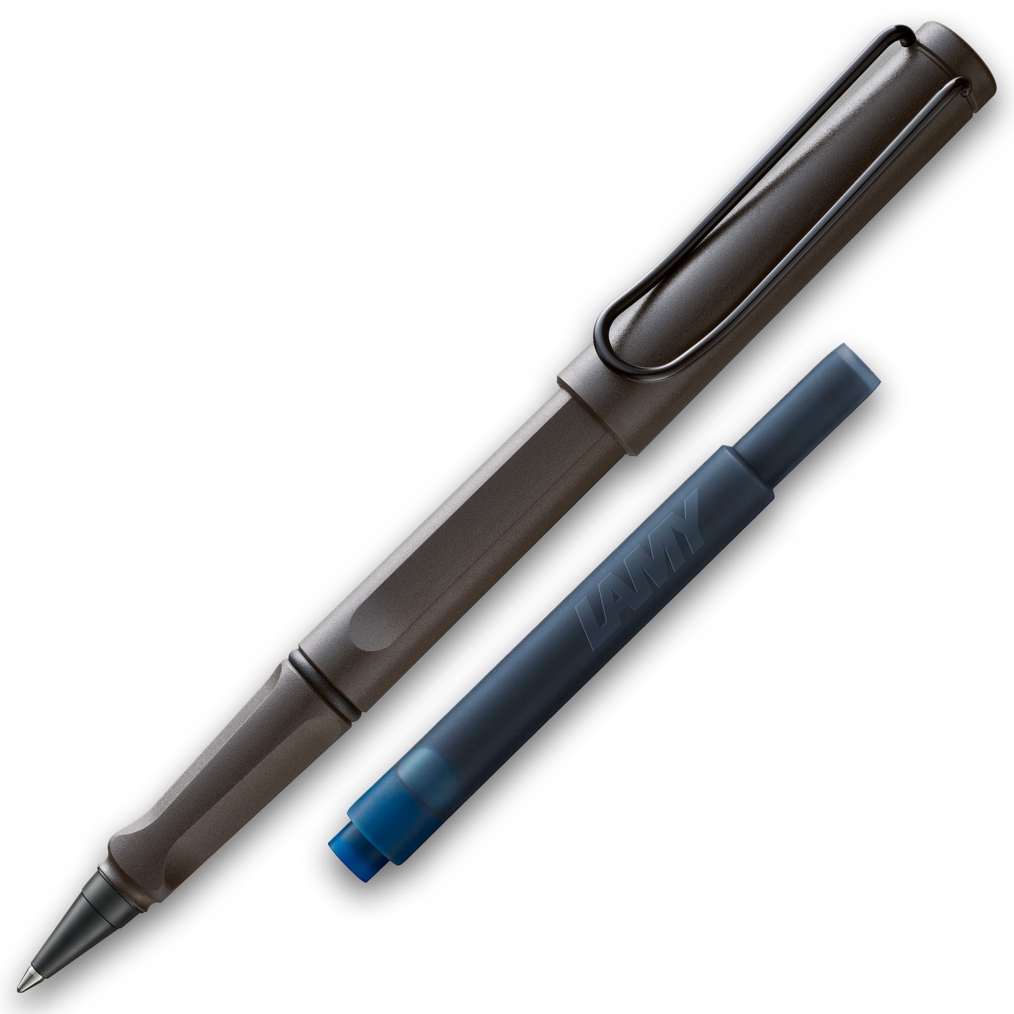 LAMY Tintenroller LAMY Tintenroller Safari Umbra ROLL-INK Füller ergonomisch mit löschba