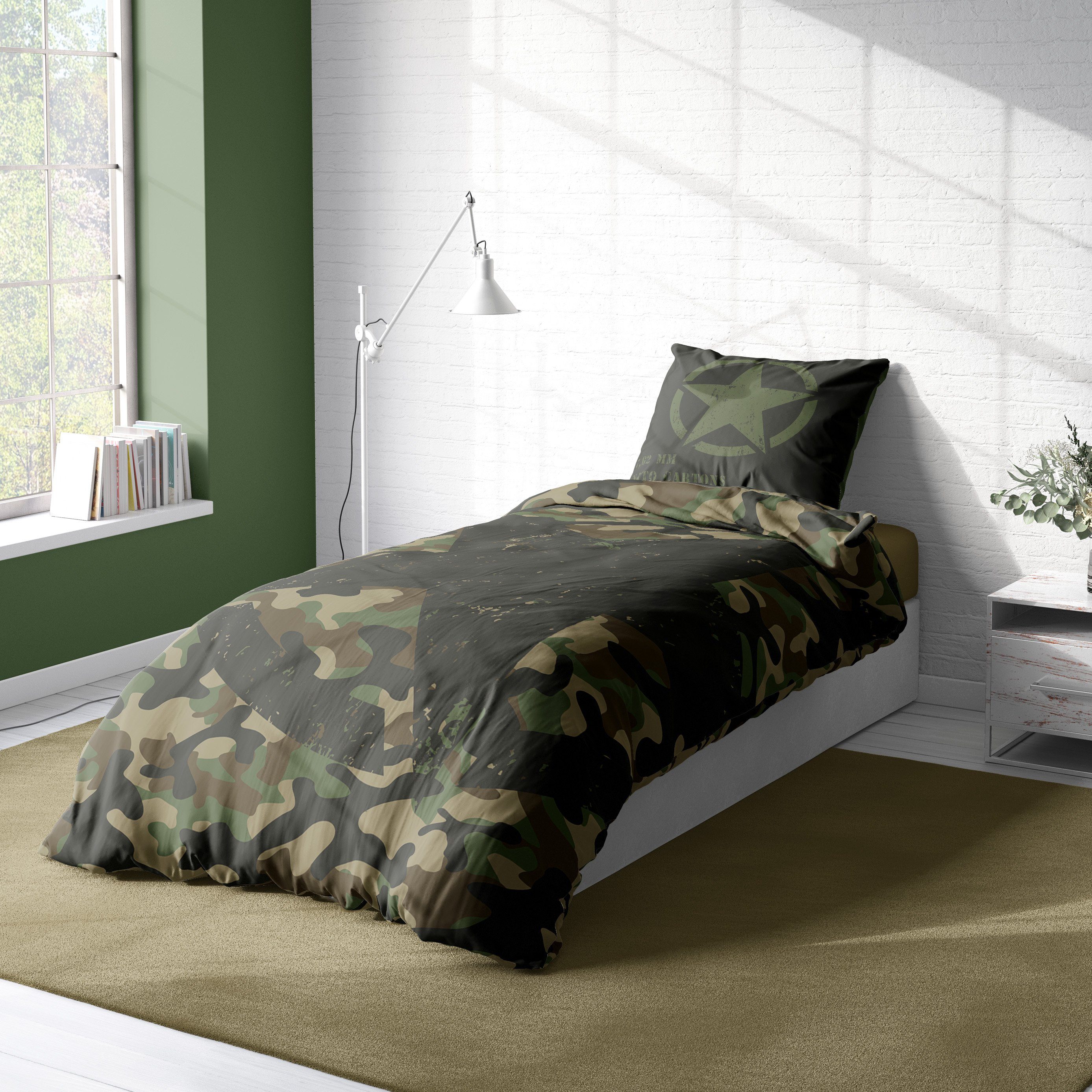 Bettwäsche »Camouflage«, One Home, Mikrofaser, 2 teilig, Tarnmuster und  Army 2 Teilig