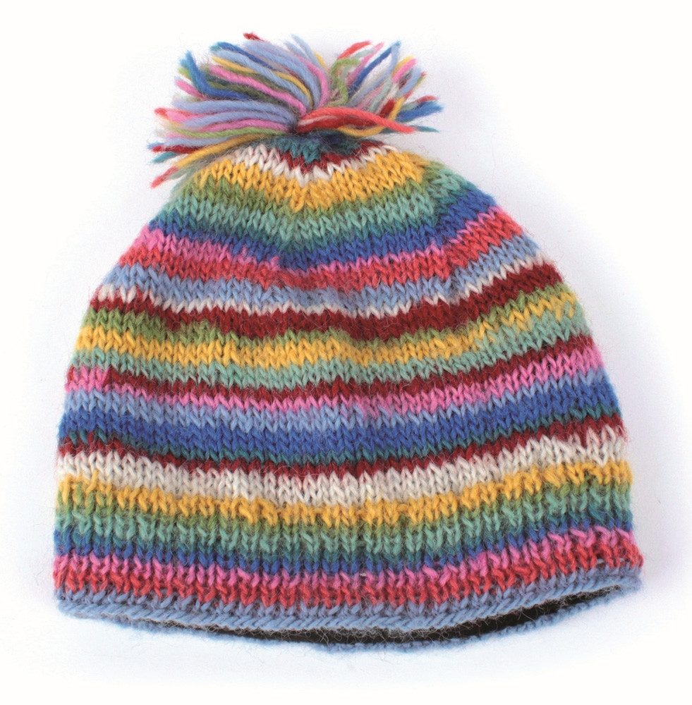 El Puente Beanie Kinder-Mütze, Größe S, Handmade Fair Trade