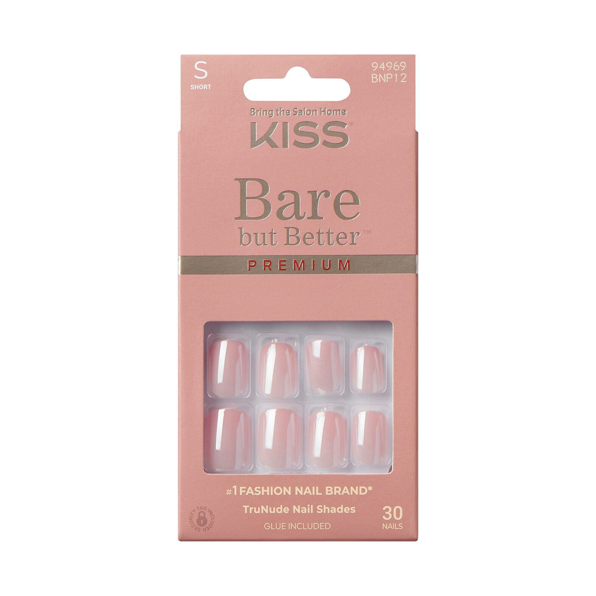 Kiss Nageldesign Zubehör Bare-But-Better Premium Gelnägel 30 Stück