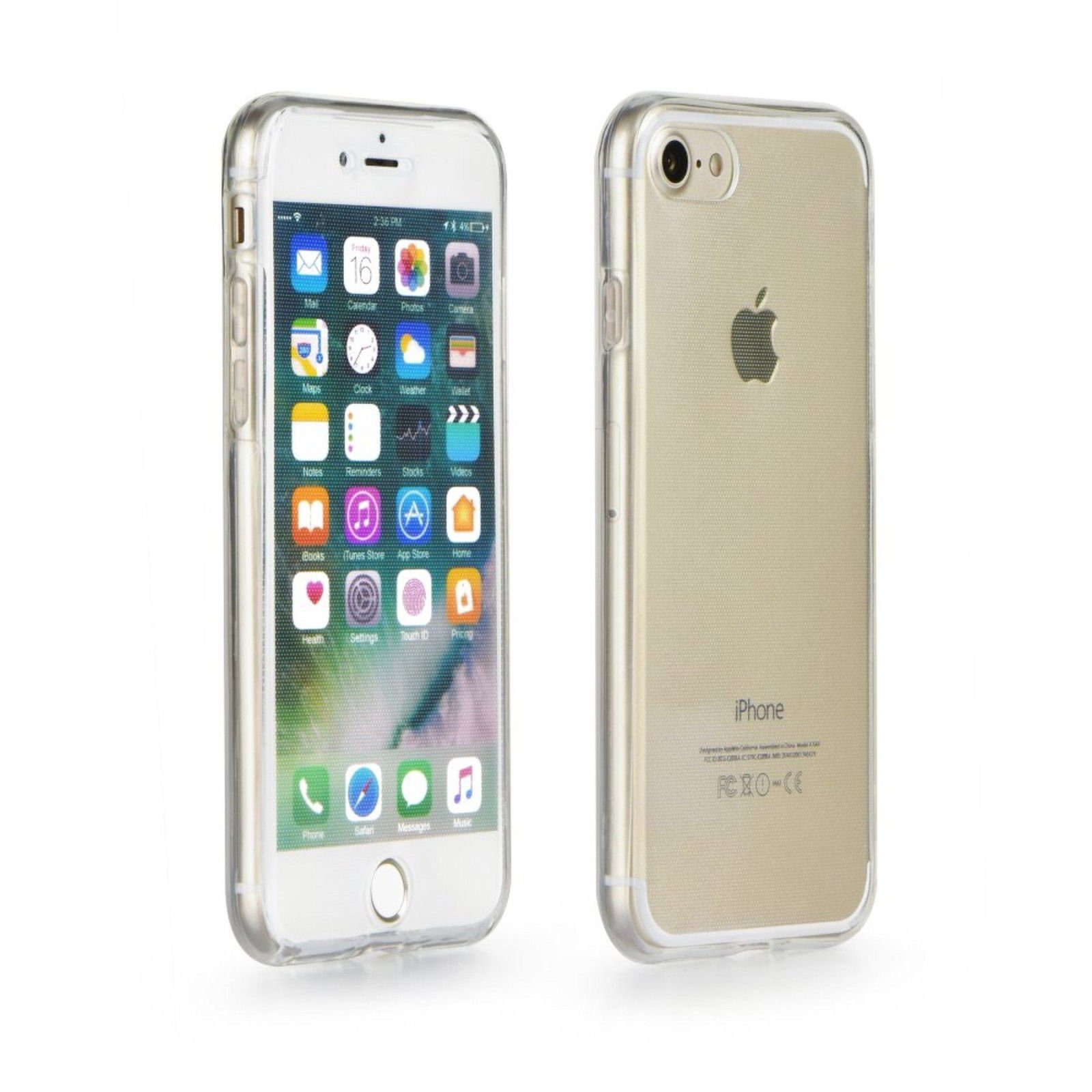 cofi1453 Smartphone-Hülle 360° Full Body Silikon Case Schutz Hülle Handy Tasche Schale – Bild 4 von 4