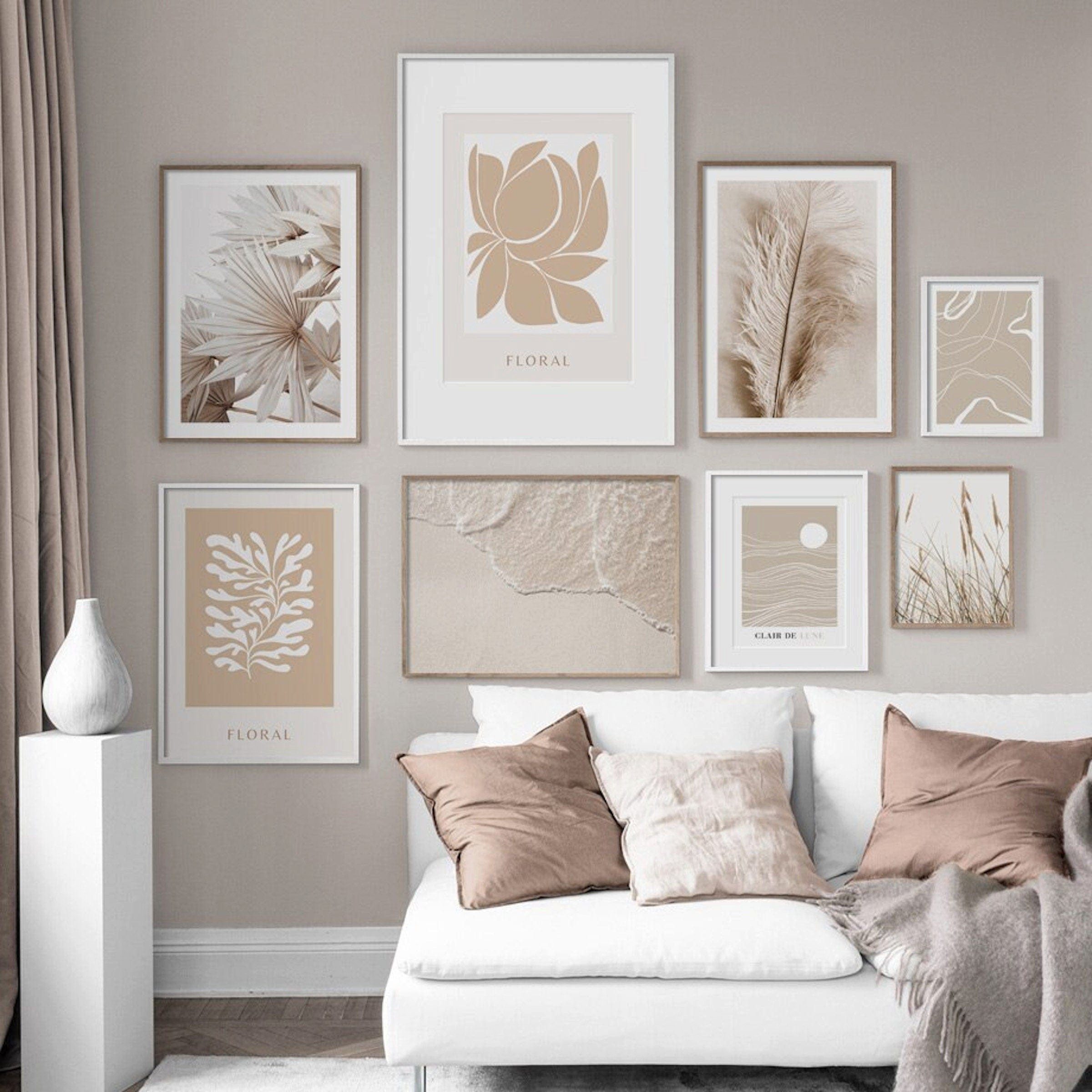 JUSTGOODMOOD Poster Pampas Gras und Trockenblumen als Deko Print ohne Rahmen C 13 x 18 cm, C (1 St)