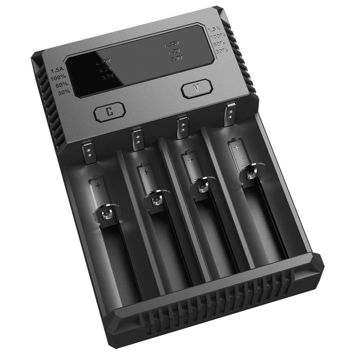 Nitecore LED Taschenlampe Nitecore Ladegerät Intellicharge NEW i4 mit 4 Ladeschächten NC-i4