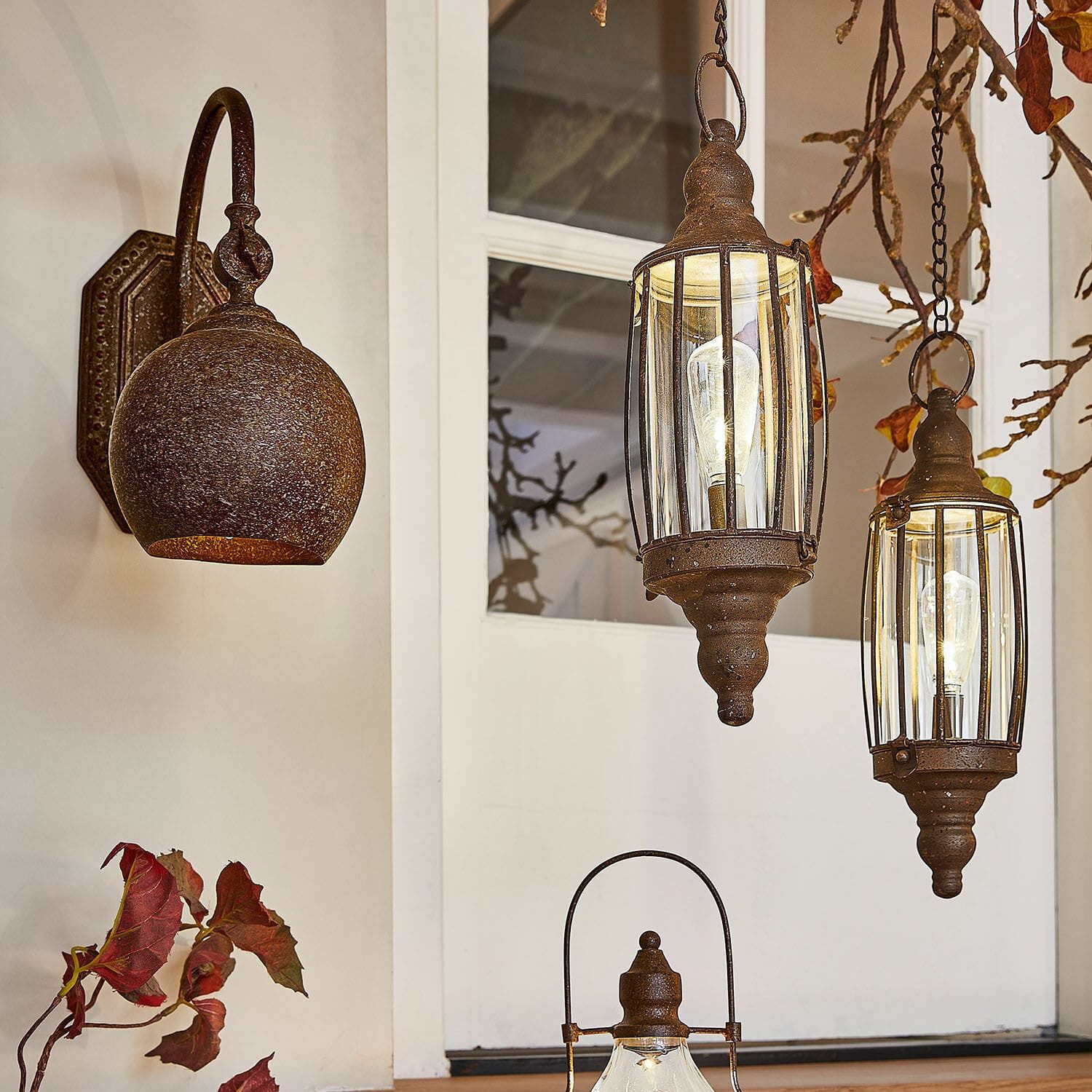 Mirabeau Wandleuchte LED-Wandlampe Zefirs antikbraun