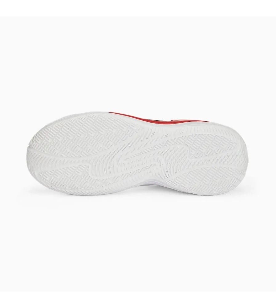 PUMA Hallen-Indoorschuhe Court Rider Chaos weiss/rot/schwarz Herren Handballschuh