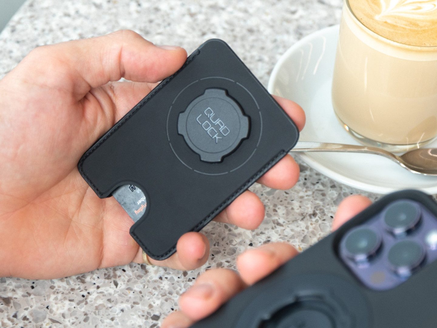 Quad Lock Handy-Halterung QUAD LOCK MAG Wallet Card Holder EC Scheck Karten Halter Bware