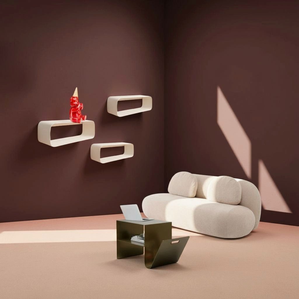 Kare Design Beistelltisch Lounge News, integriertes Ablagefach