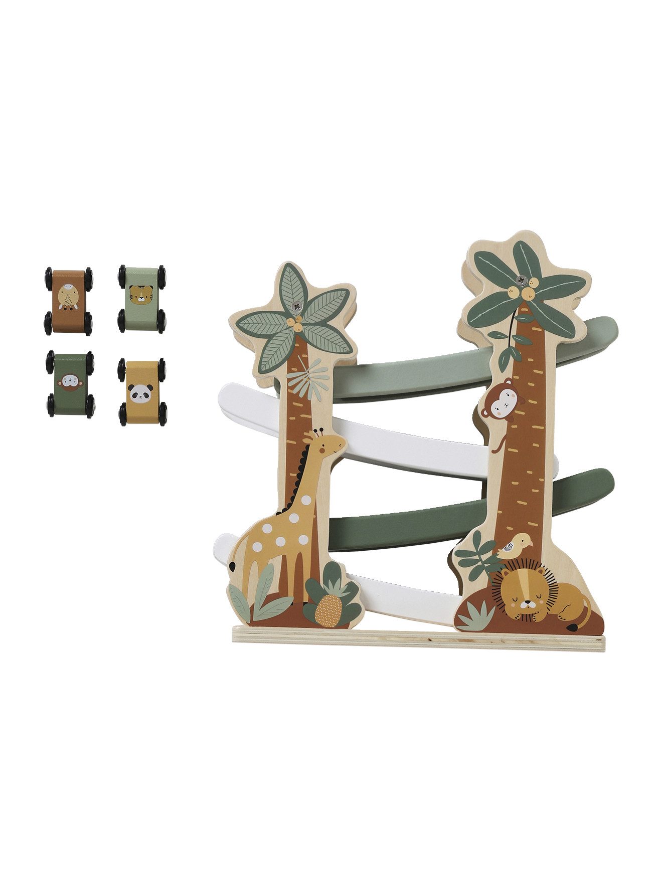 vertbaudet Lernspielzeug Tier-Kugelbahn aus Holz FSC® günstig online kaufen