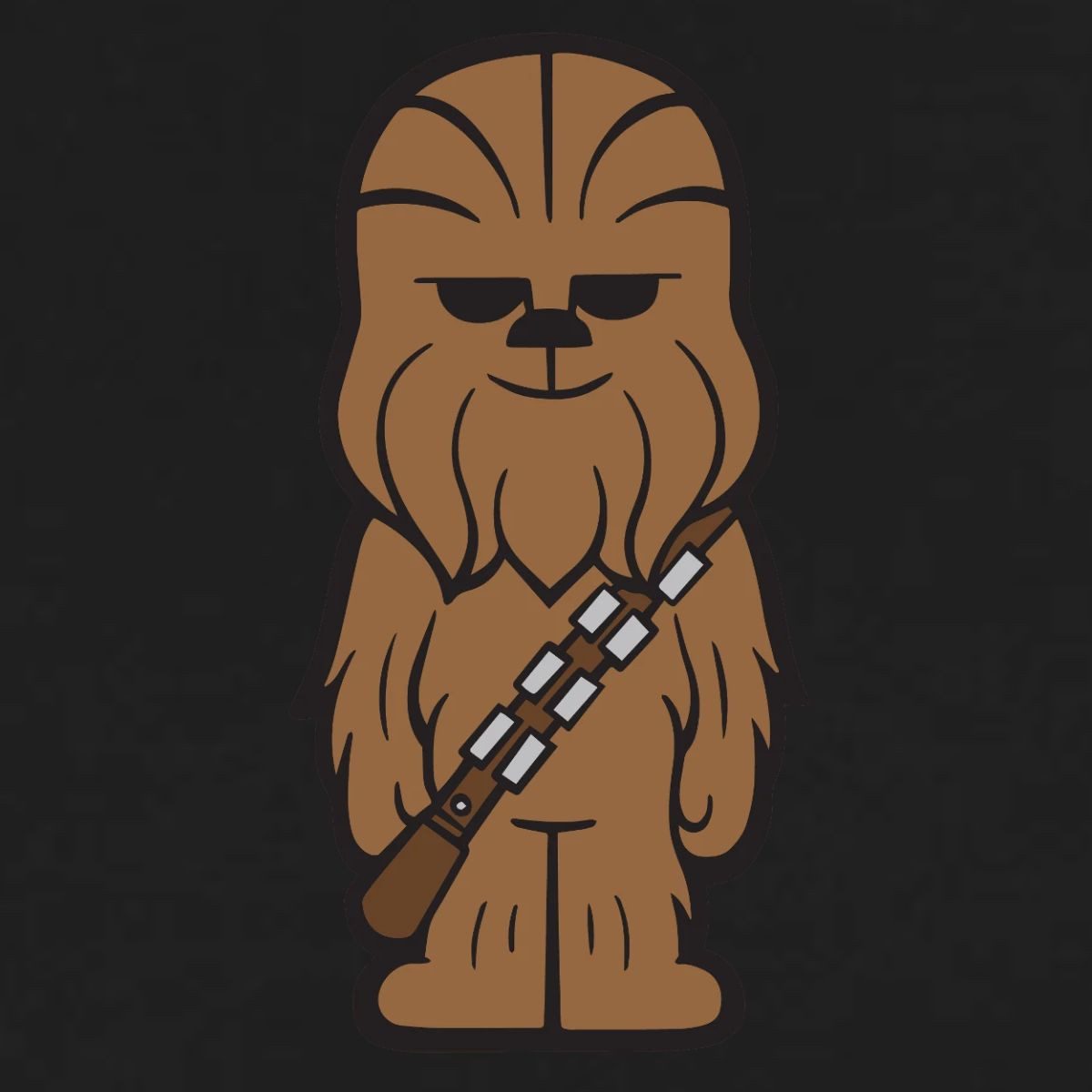 Spreadshirt T-Shirt Star Wars Chewbacca Chestprint Frauen Kontrast T-Shirt (1-tlg)