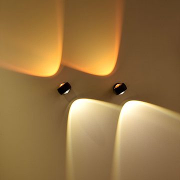 s.luce Wandleuchte LED Wandleuchte Beam modern Up & Down Alu-Gebürstet