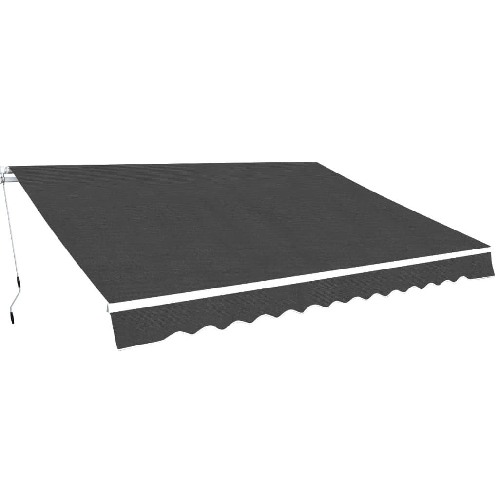 vidaXL Markise Gelenkarmmarkise 450 cm Anthrazit günstig online kaufen