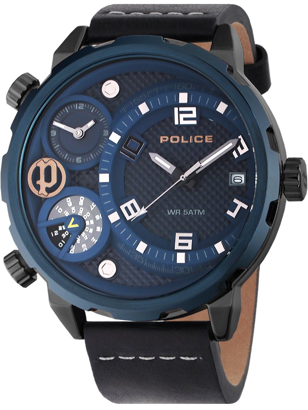 Police Quarzuhr Police PEWJB2195340 Ray Herrenuhr 51mm 5ATM Police PEWJB2195340 Ray Herrenuhr 51mm 5ATM