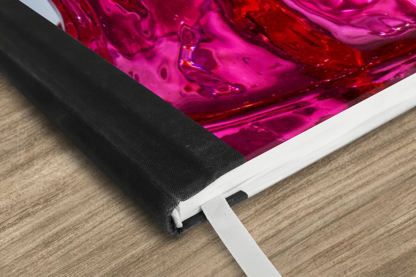 Thumbnail - MuchoWow Notizbuch Wasser - Abstrakt - Rosa - Tropfen, Journal, Merkzettel, Tagebuch, Notizheft, A5, 98 Seiten, Haushalt...