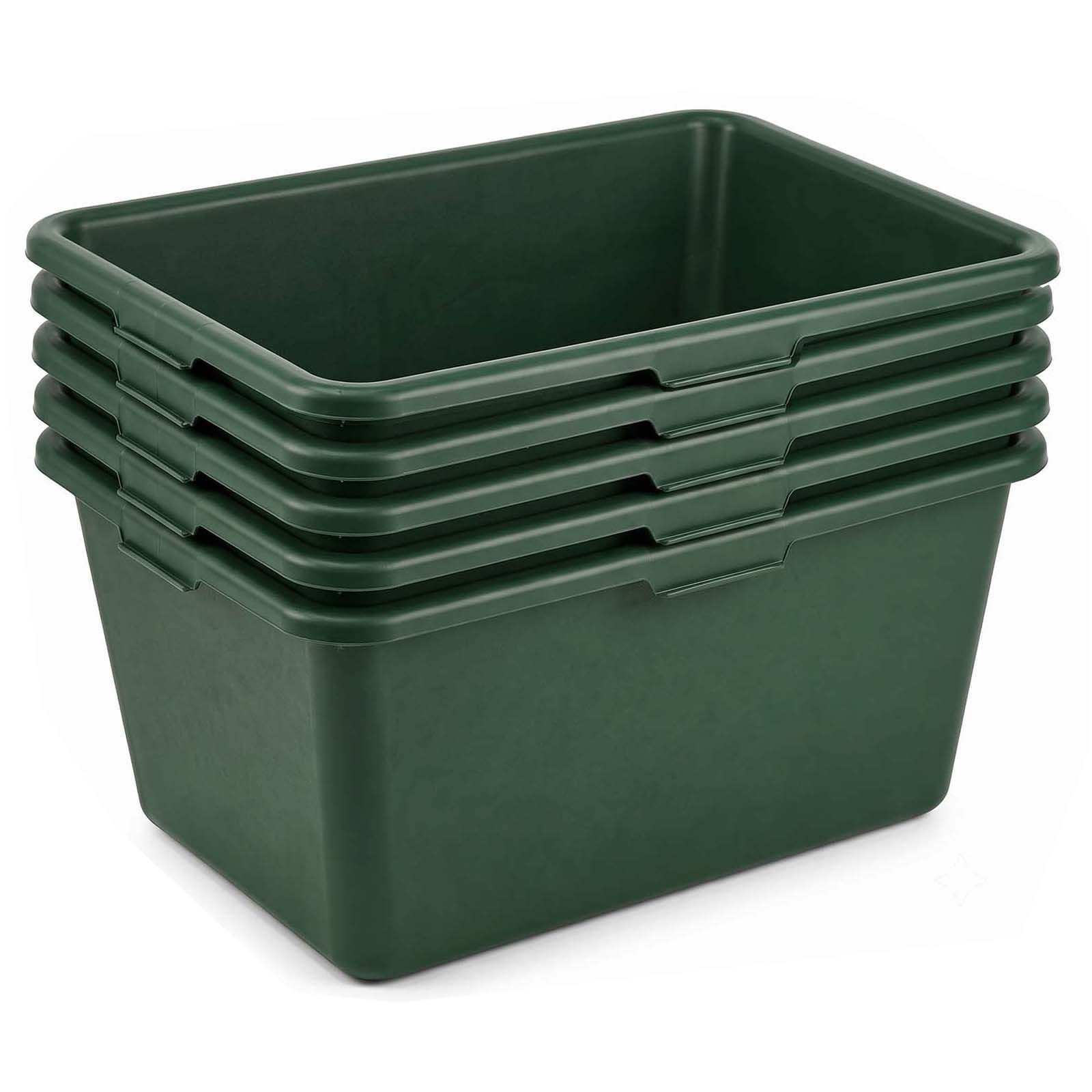 BURI Baueimer Wildwanne 90Liter 5er Set XXL Futterwanne Grün Lebensmittelecht Robust, (5-tlg)