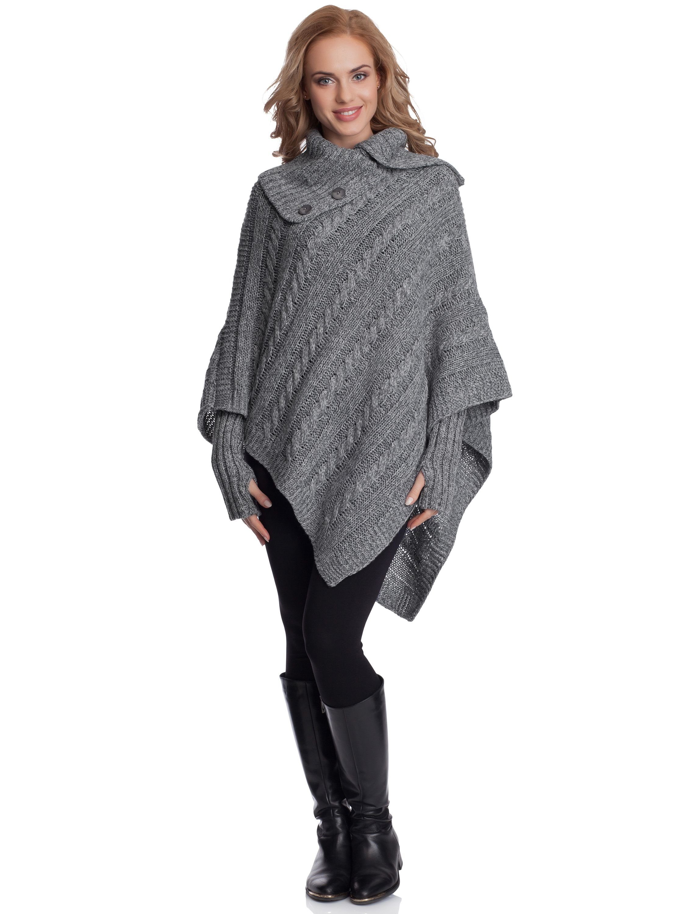 Merry Style Strickponcho Damen Poncho N4293 günstig online kaufen