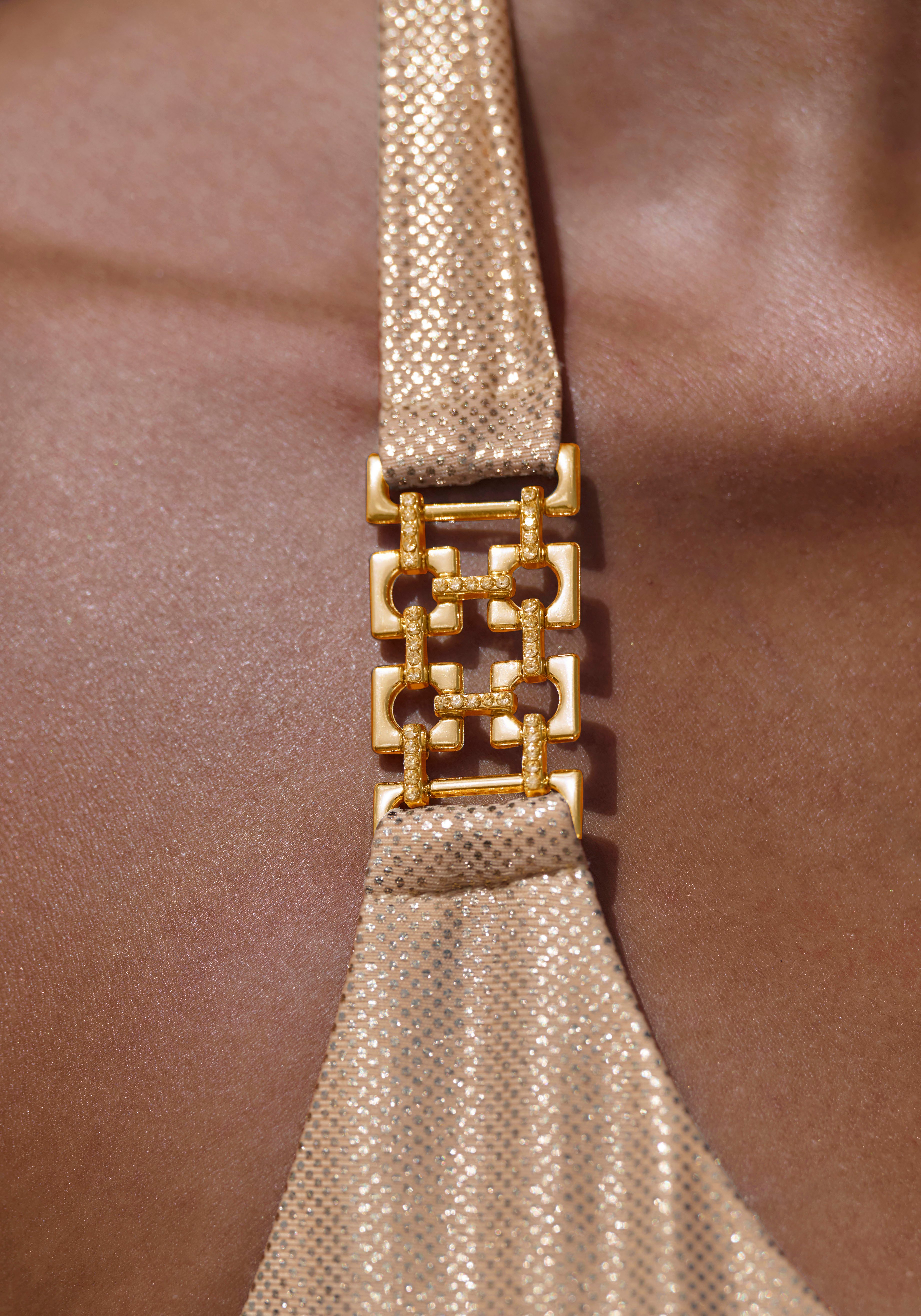 LASCANA Triangel-Bikini Rio mit goldfarbenen Zierschnallen