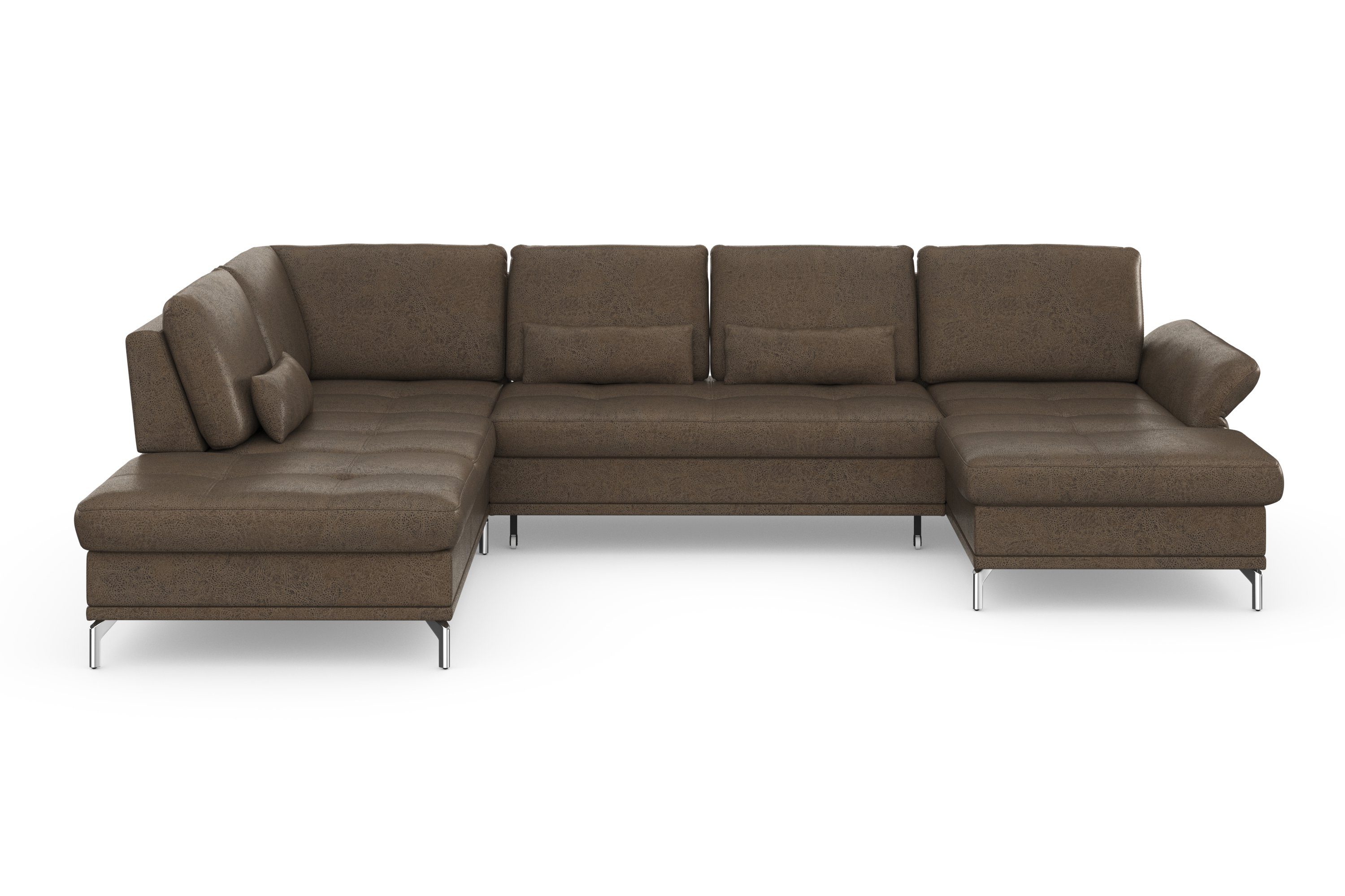 INOSIGN Wohnlandschaft "Palm Beach U-Form" Federkern, mit Sitztiefenverstel günstig online kaufen