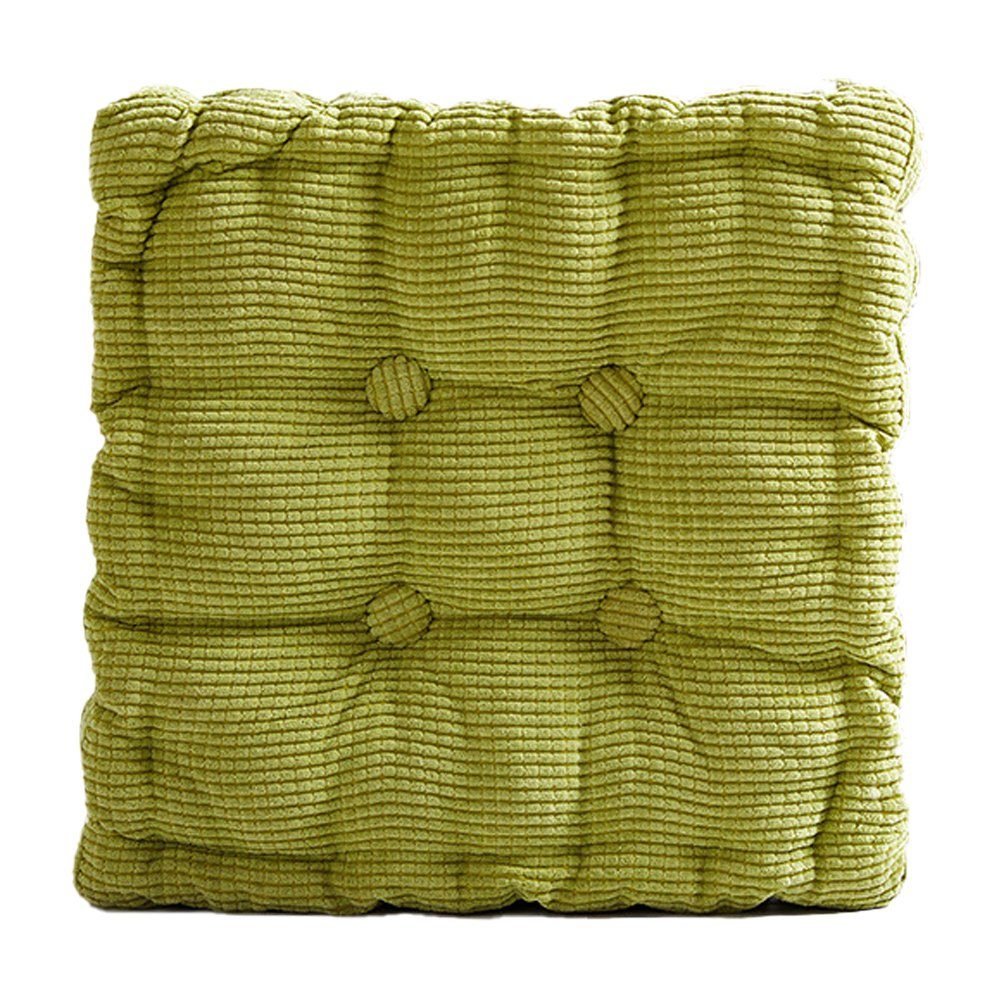 longziming Stuhlkissen Textilien 1 Stück Sitzkissen Stuhlkissen 40x40cm  weich gefüllt -Grün