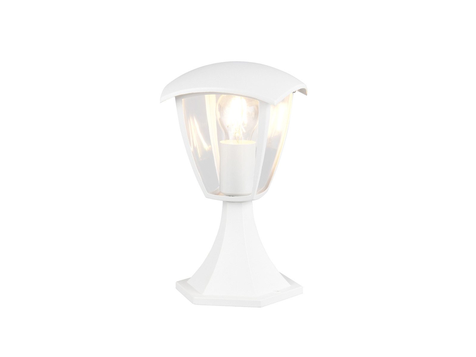 TRIO Leuchten LED Sockelleuchte, LED wechselbar, warmweiß, Wegbeleuchtung Garten-leuchten mit Strom aus Aluminium, Höhe 30cm