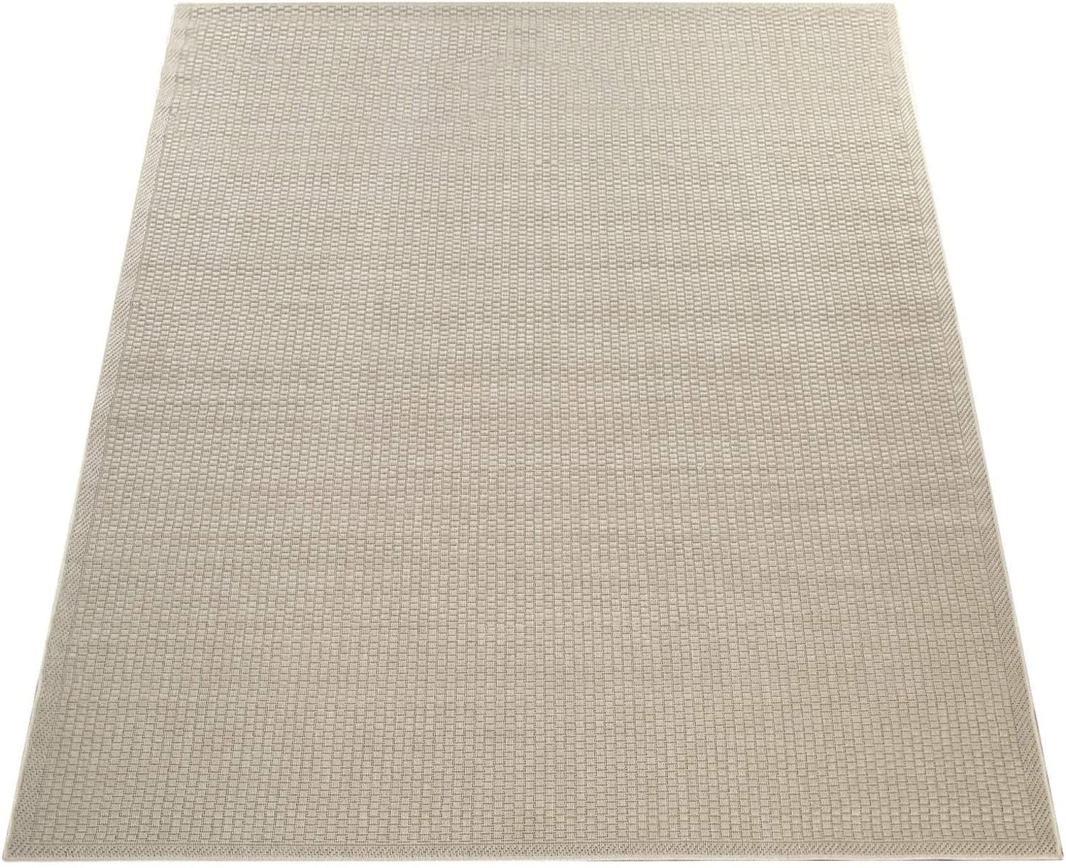 KADIMA DESIGN Outdoorteppich Natur Balkon, Terrasse schmutzabweisend Outdoor Teppich, Rechteckig, Höhe: 4 mm, 100% Polypropylen,60x100, Beige