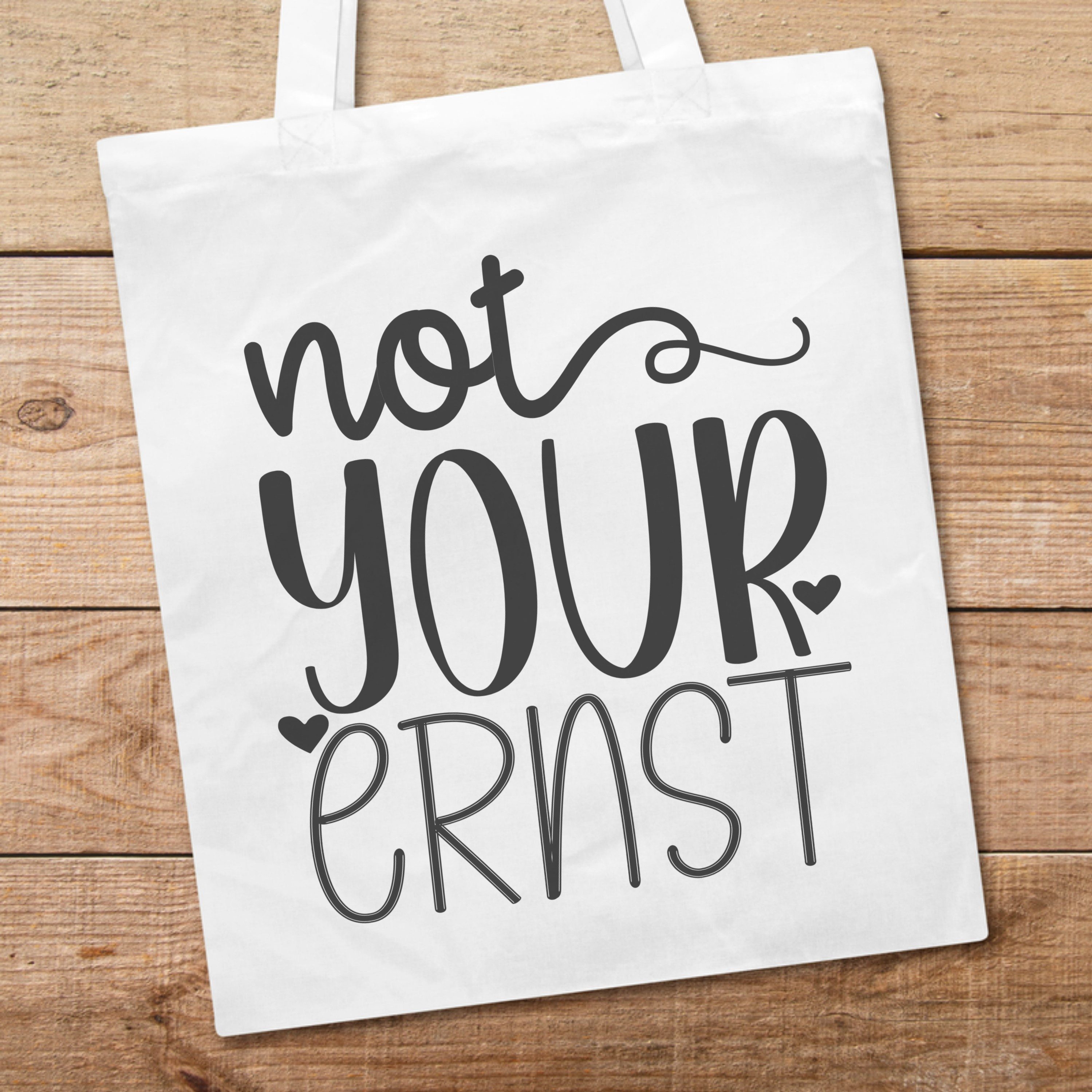 PhotoFancy Tragetasche mit Spruch 'Ernst' - Stoffbeutel, mit lustigem Spruch