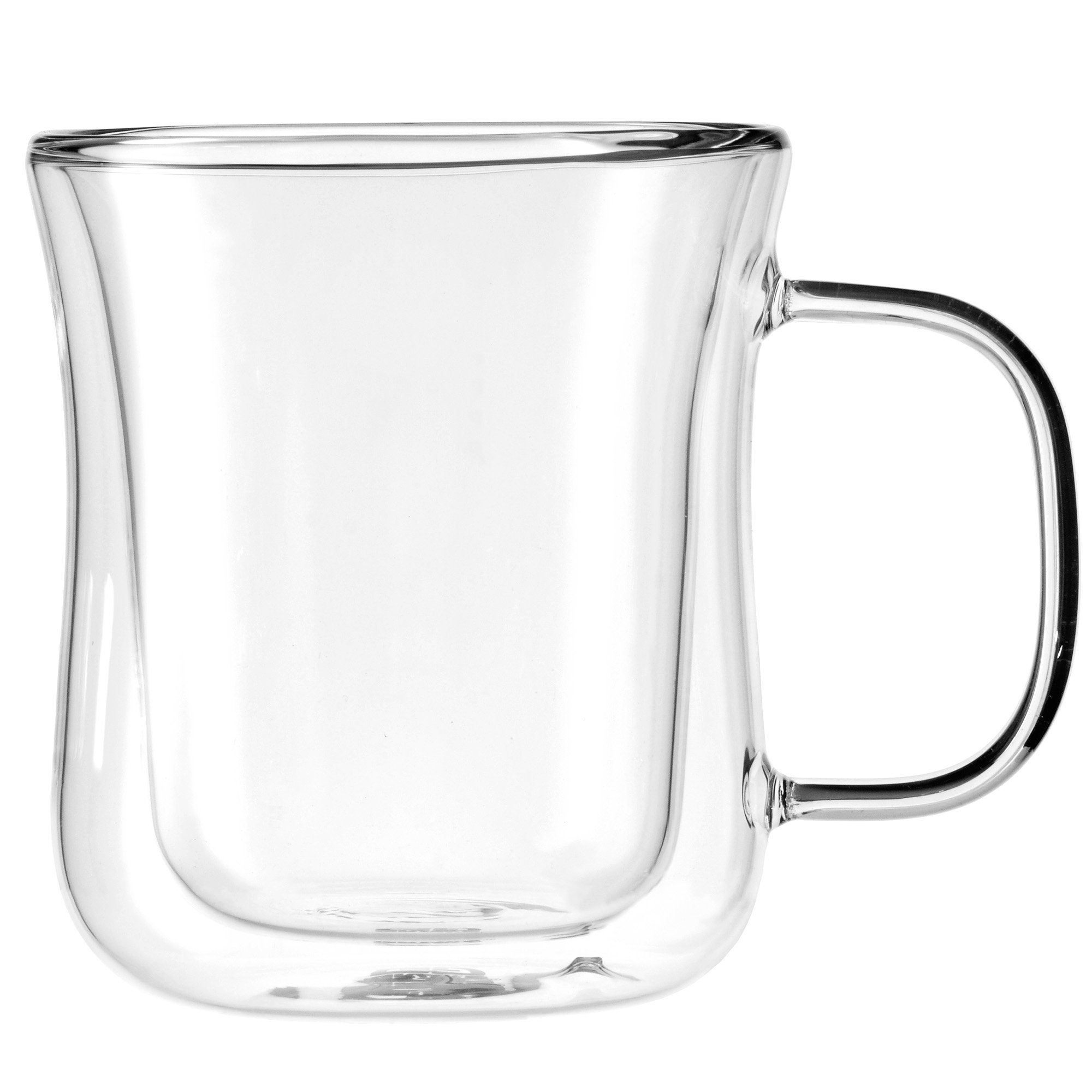 GRÄWE Glas GRÄWE Doppelwandige-Thermogläser mit Henkel, 250ml, 2er Set, geschwung, Glas – Bild 2 von 3