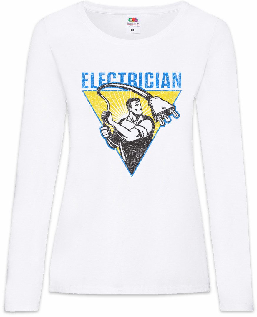 Langarmshirt Electrician III Damen Langarmshirt Elektriker Meister Beruf Handwerk