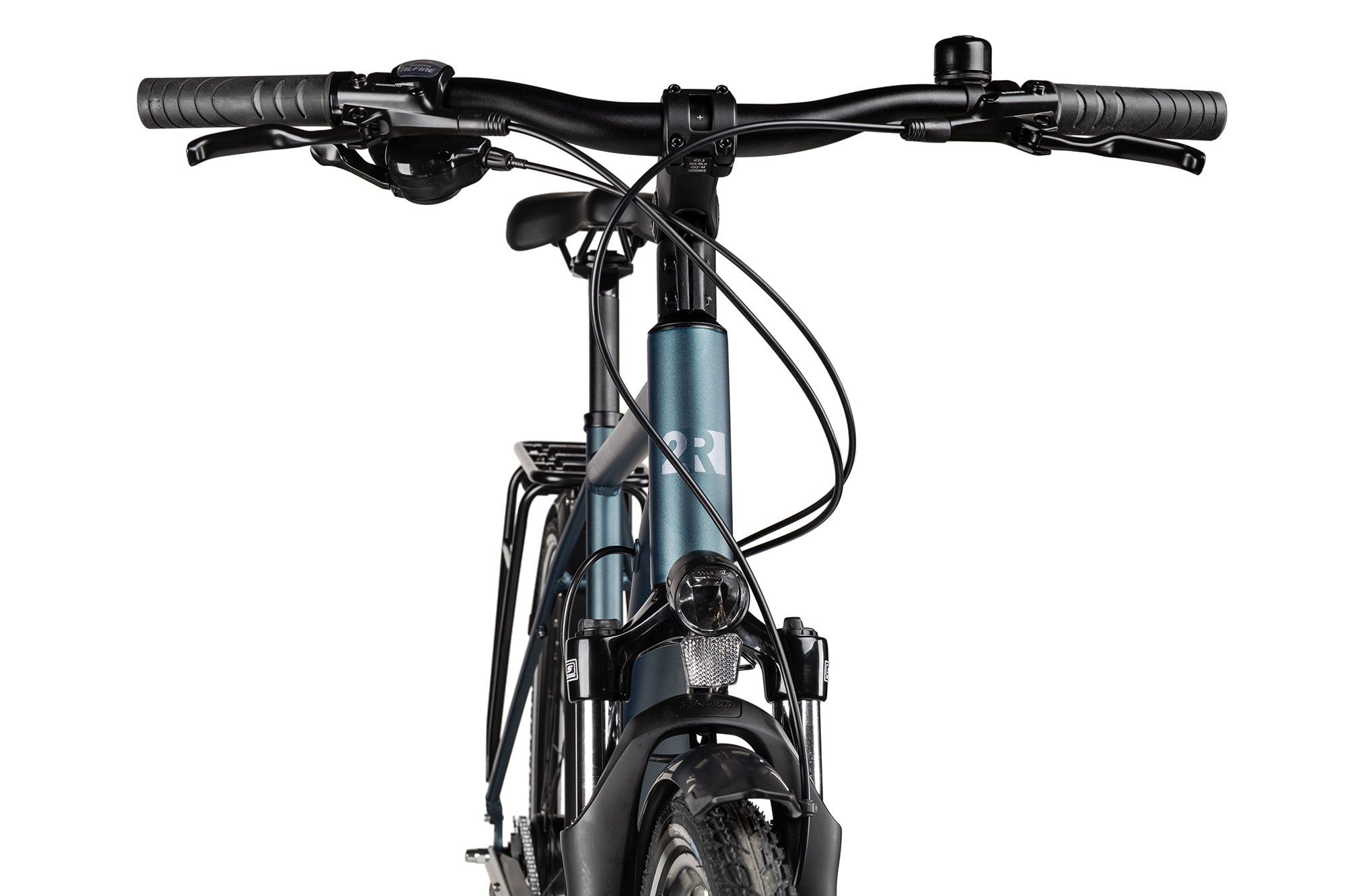 2R Manufaktur City Bike TRX ONE, 8-speed Shimano Nexus 8-speed SG-C6001-8D derailleur, hub gears with freewheel, hydraulic disc brakes, blue