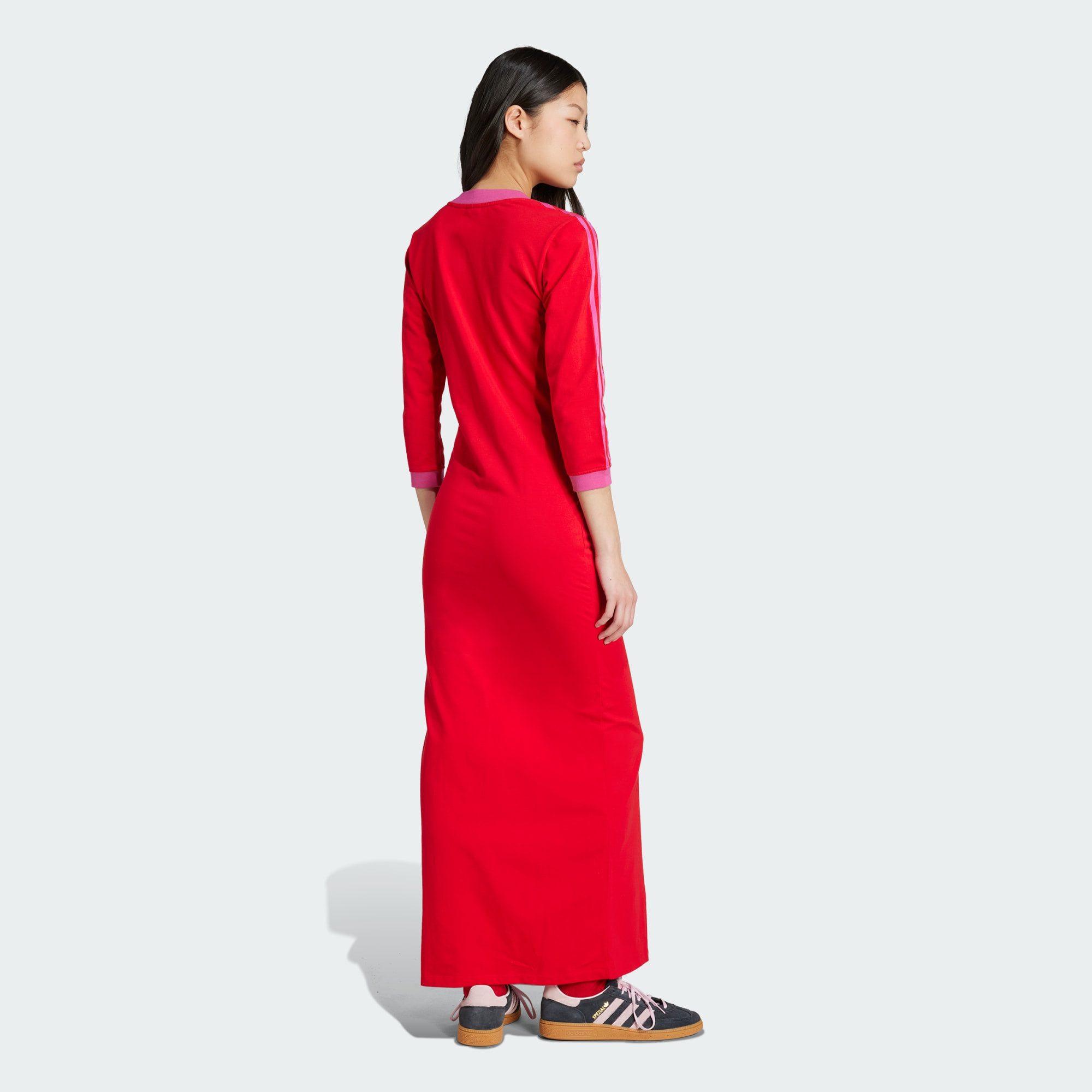 adidas Originals Maxikleid ADICOLOR CLASSICS 3-STREIFEN MAXIKLEID (1-tlg) günstig online kaufen