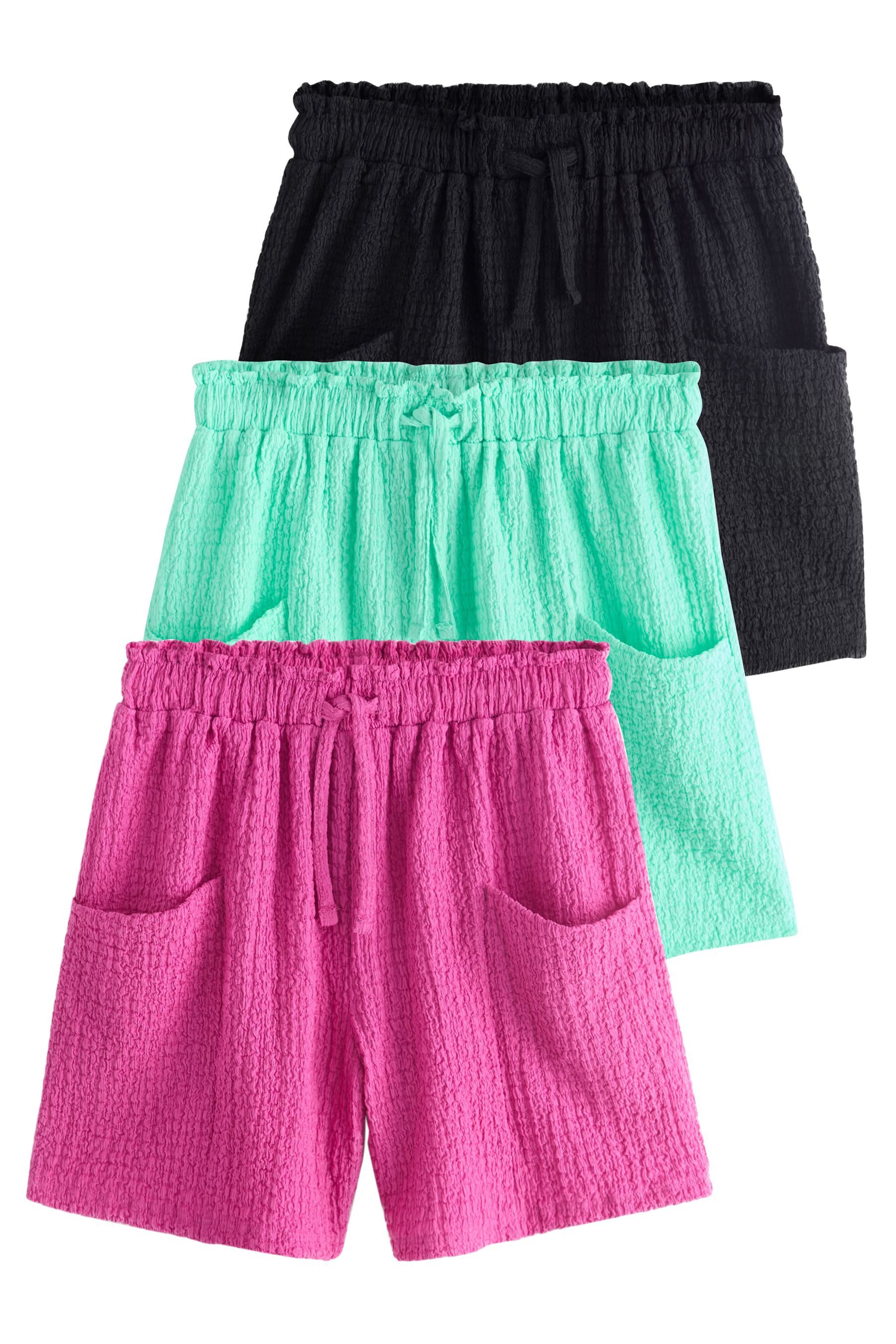 Shorts Shorts in Knitteroptik, 3er-Pack